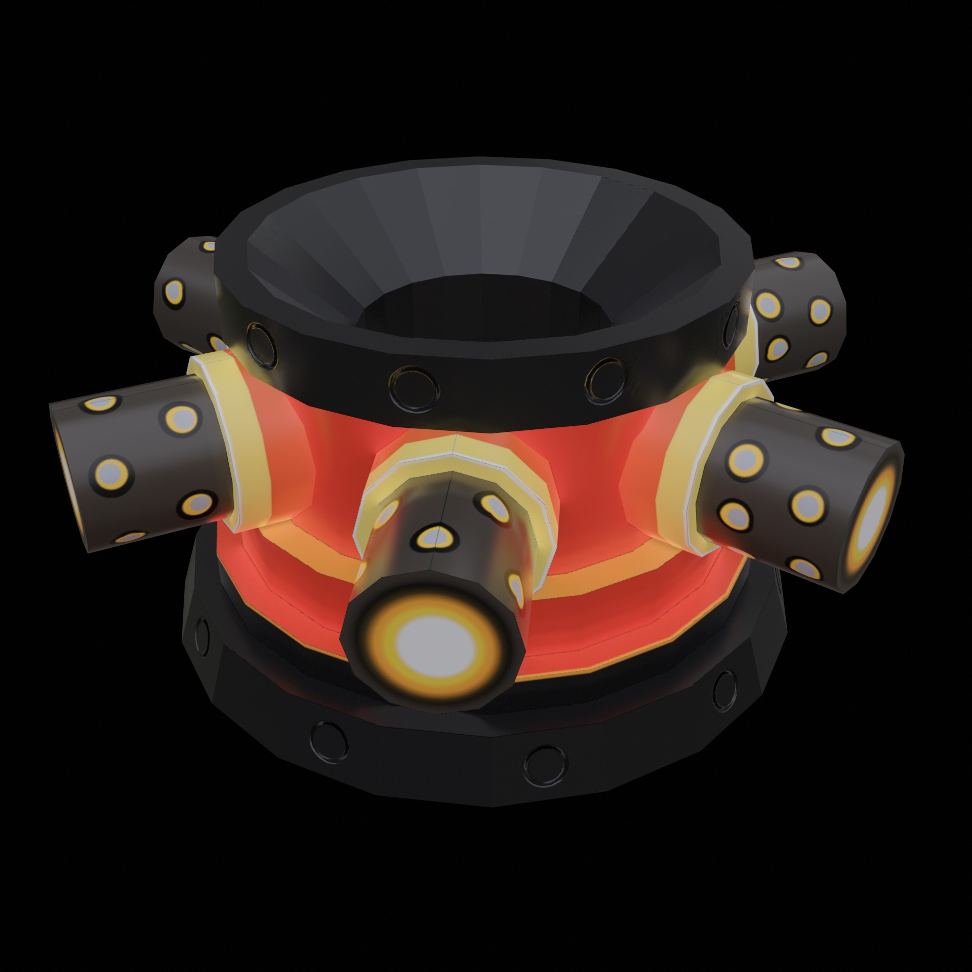 GAME READY Cartoon LowPoly Military Vehicles and Towers Animated Low-poly 3D model_3