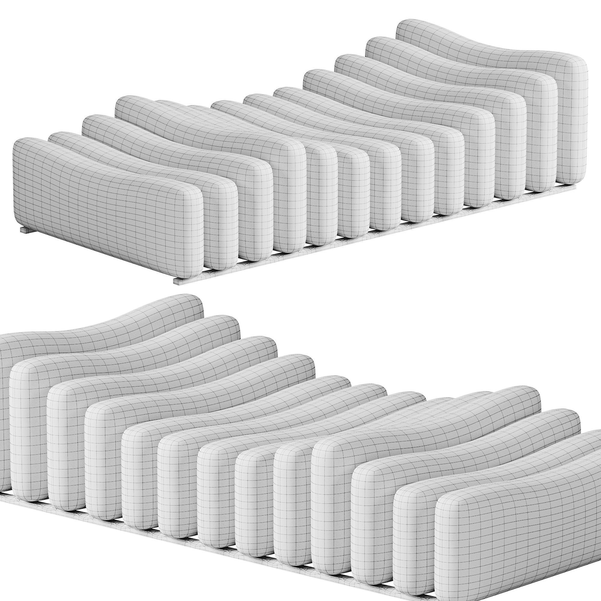 Joe Colombo Sofa By Tacchini 3D model_5