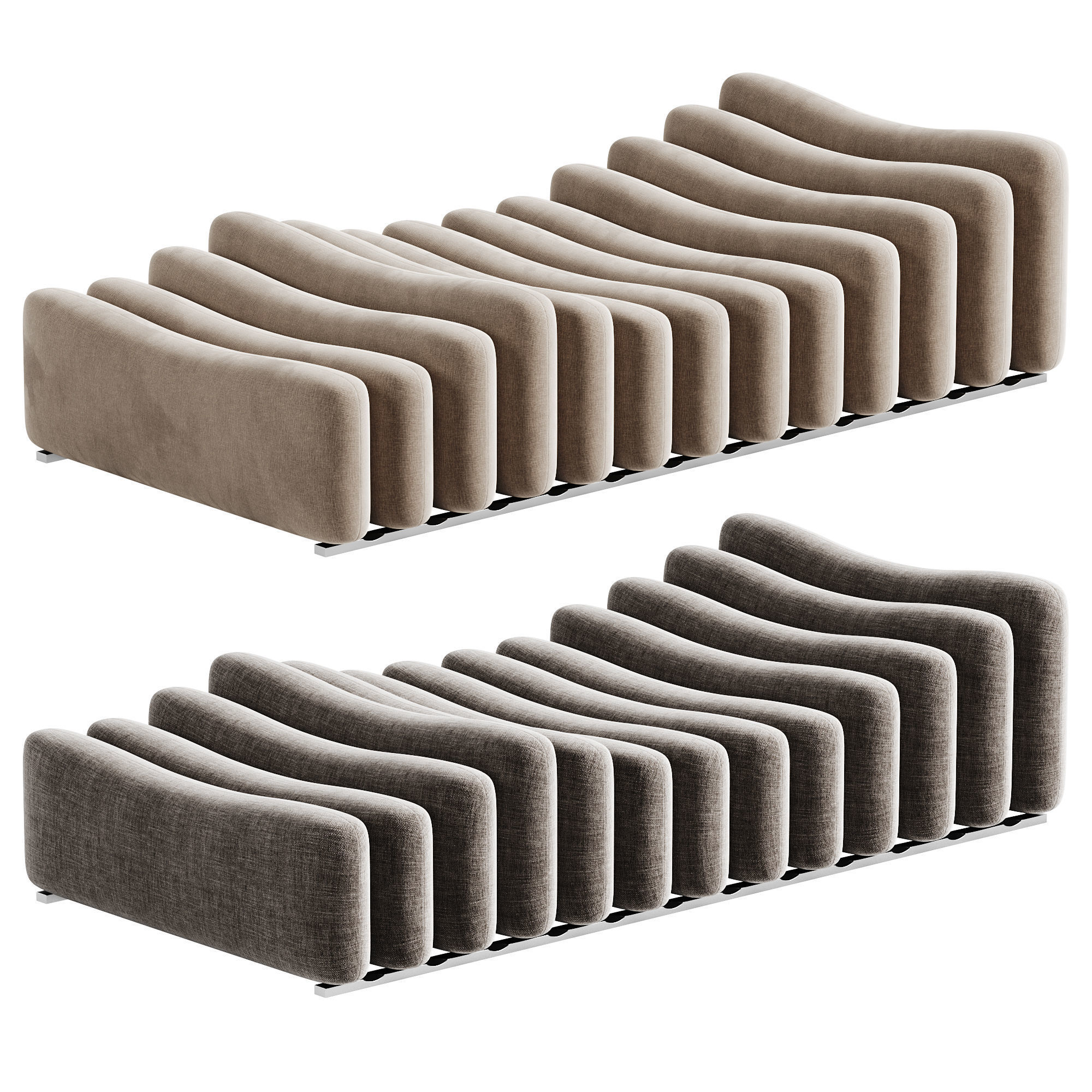 Joe Colombo Sofa By Tacchini 3D model_3