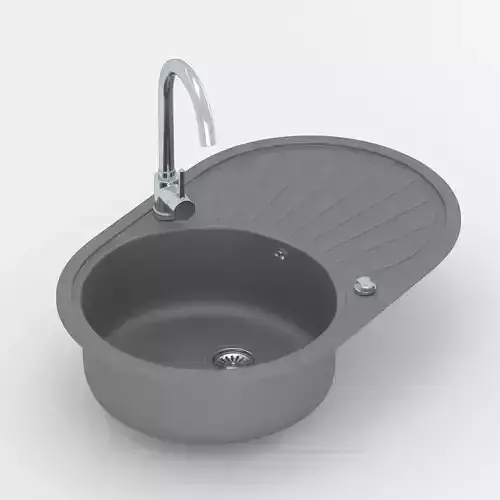 Aluminium Sink With Stainless Steel Faucet