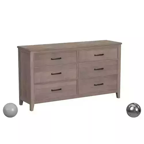 Sauder  Contemporary Wood 6-Drawer Bedroom Dresser 