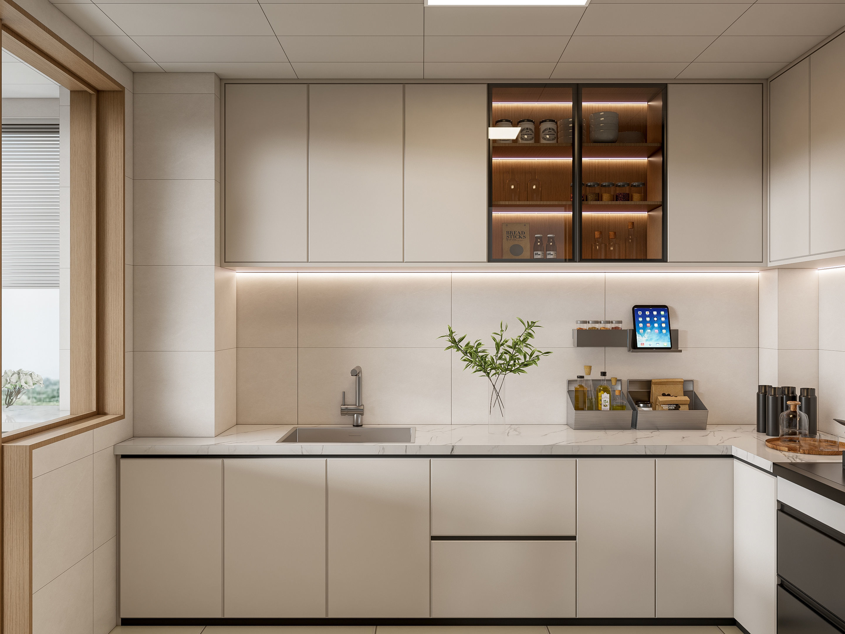 Kitchen Modern interior 99 3D model_1