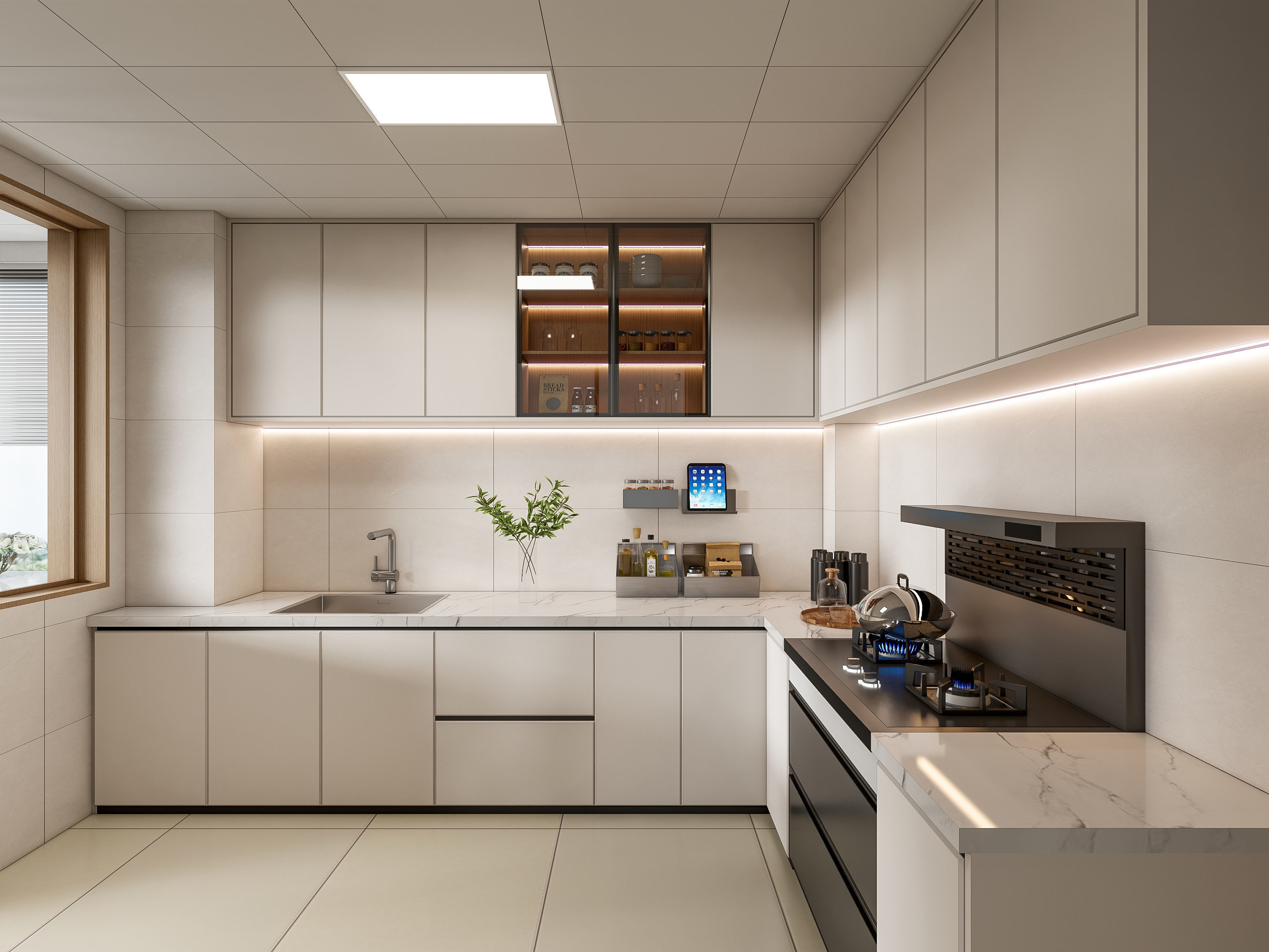 Kitchen Modern interior 99 3D model_18