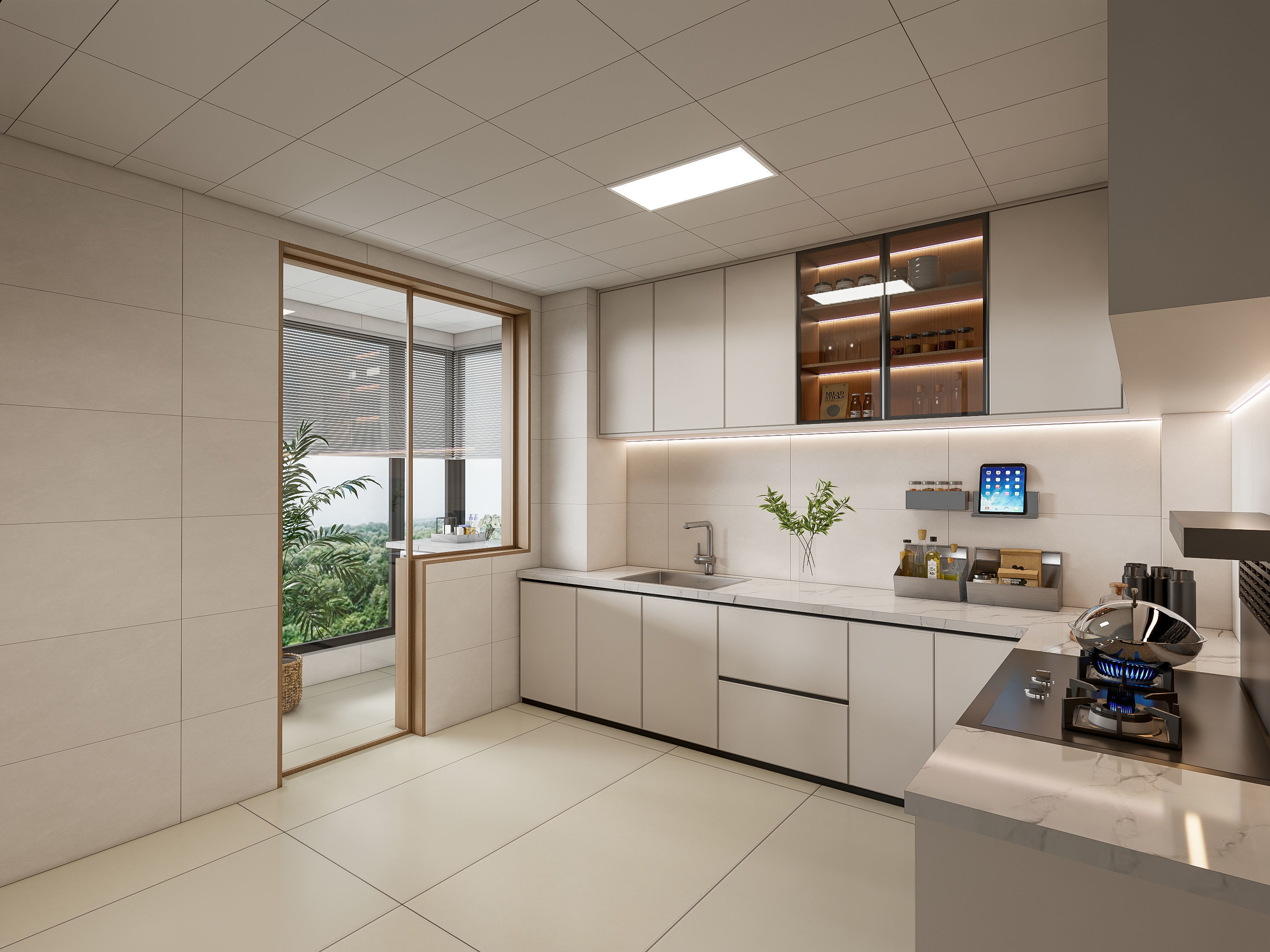 Kitchen Modern interior 99 3D model_12