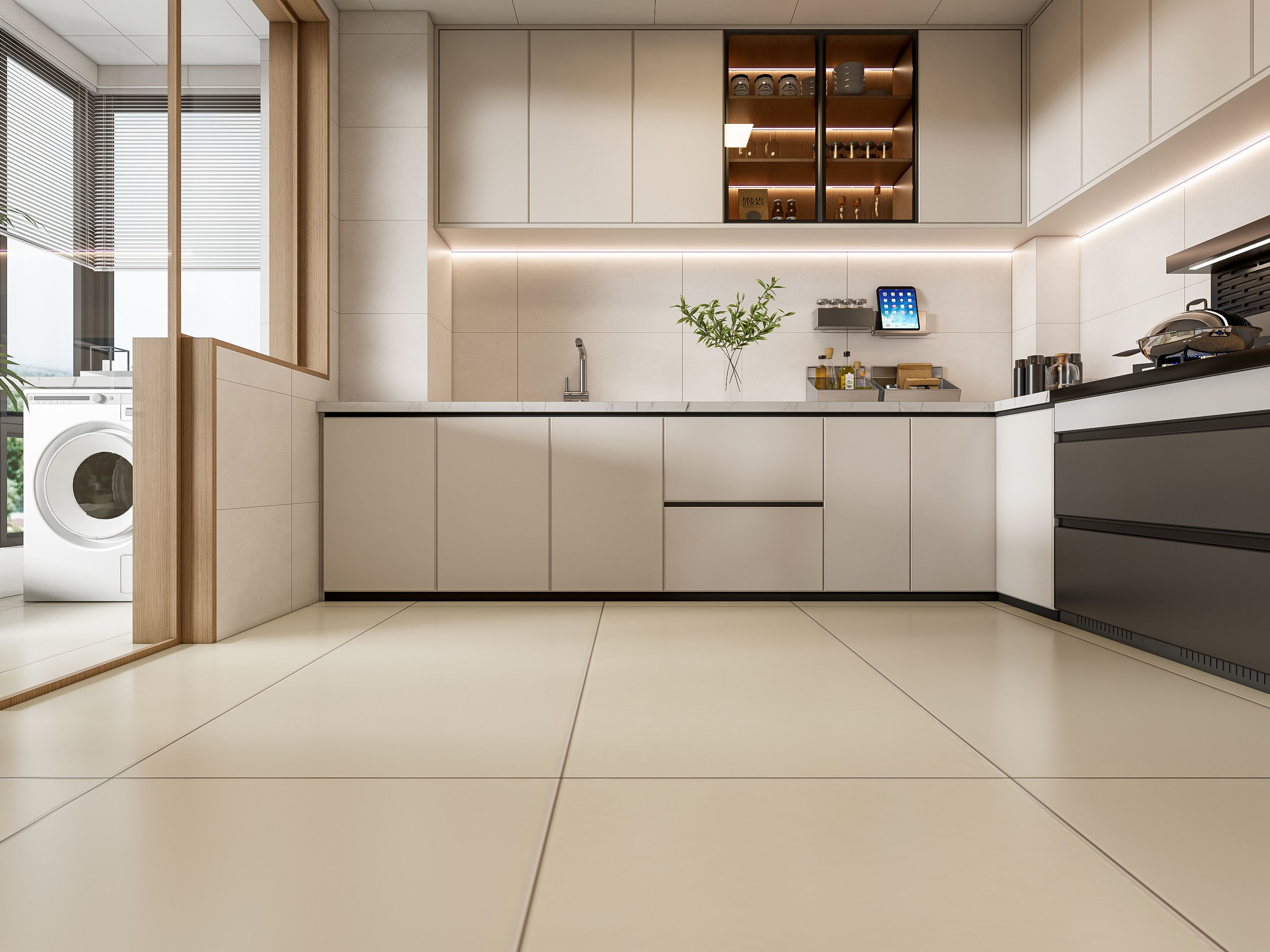 Kitchen Modern interior 99 3D model_15