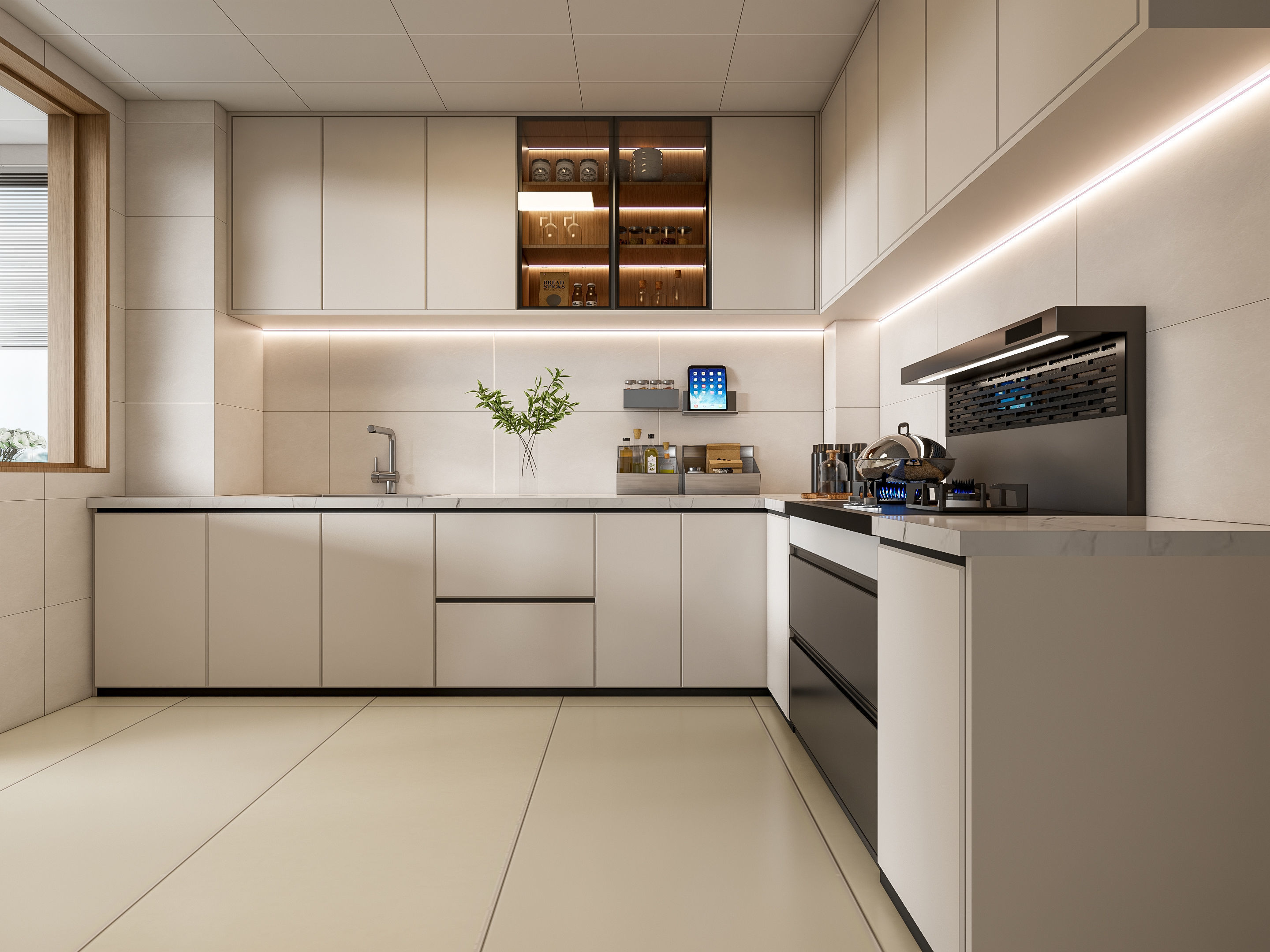 Kitchen Modern interior 99 3D model_17