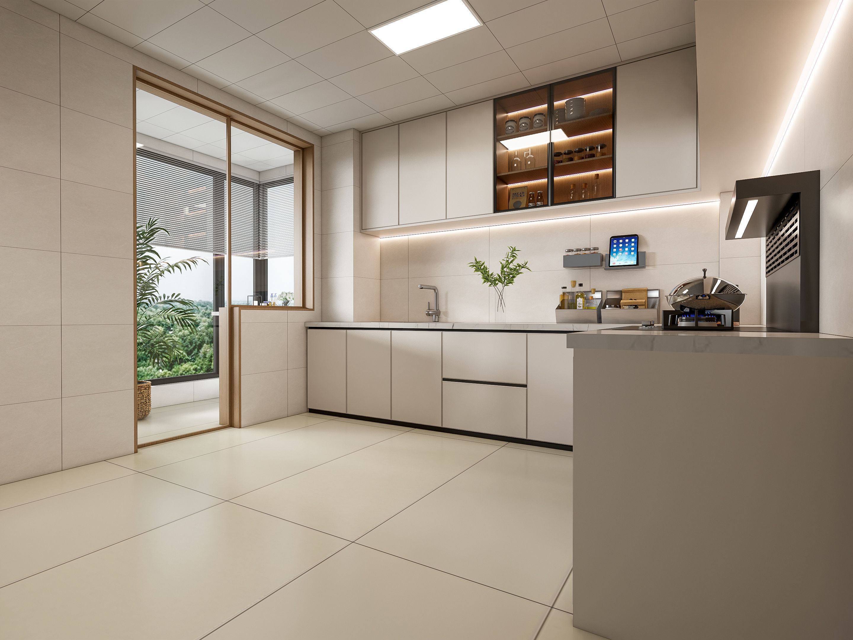 Kitchen Modern interior 99 3D model_11