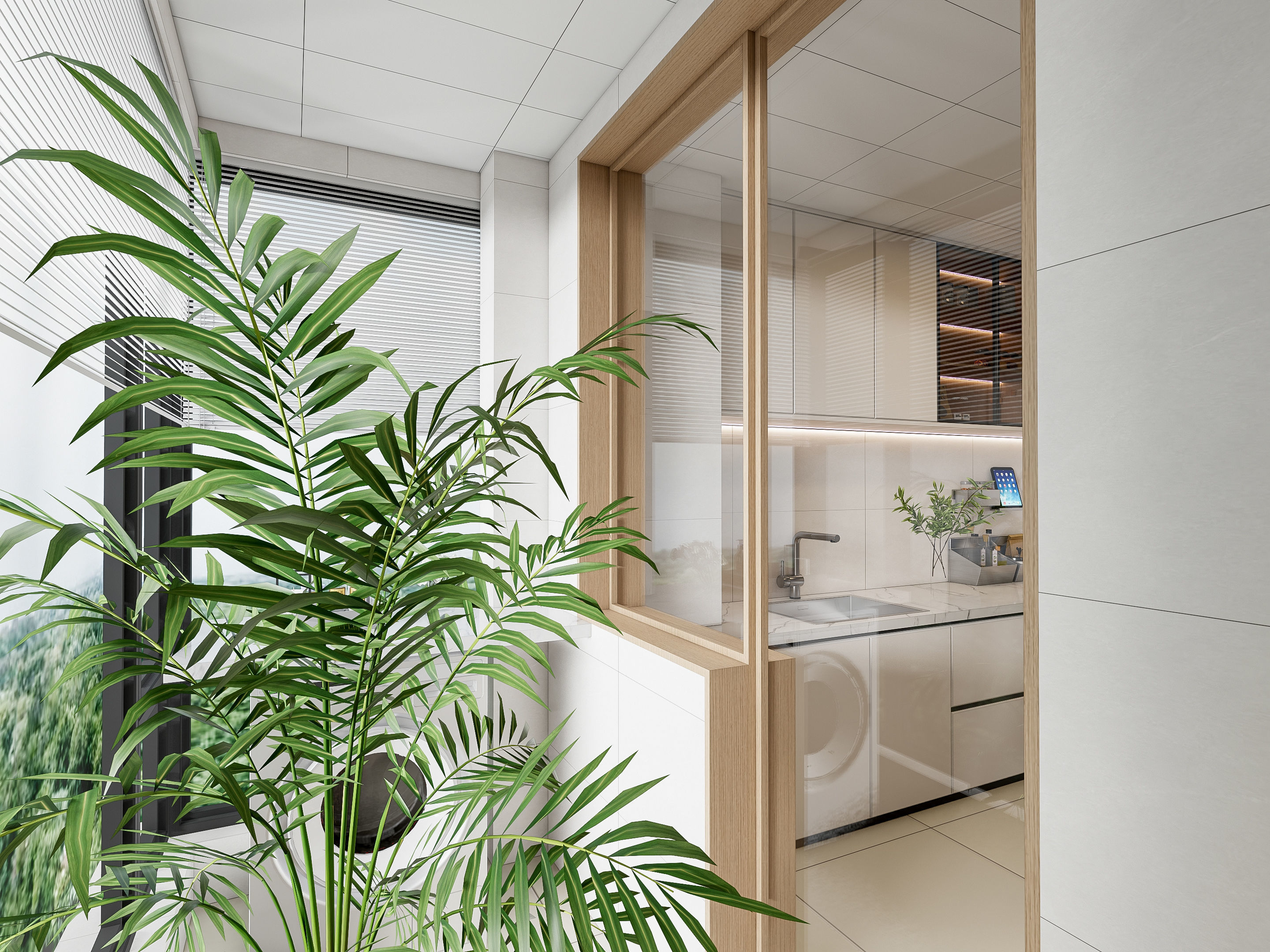 Kitchen Modern interior 99 3D model_8