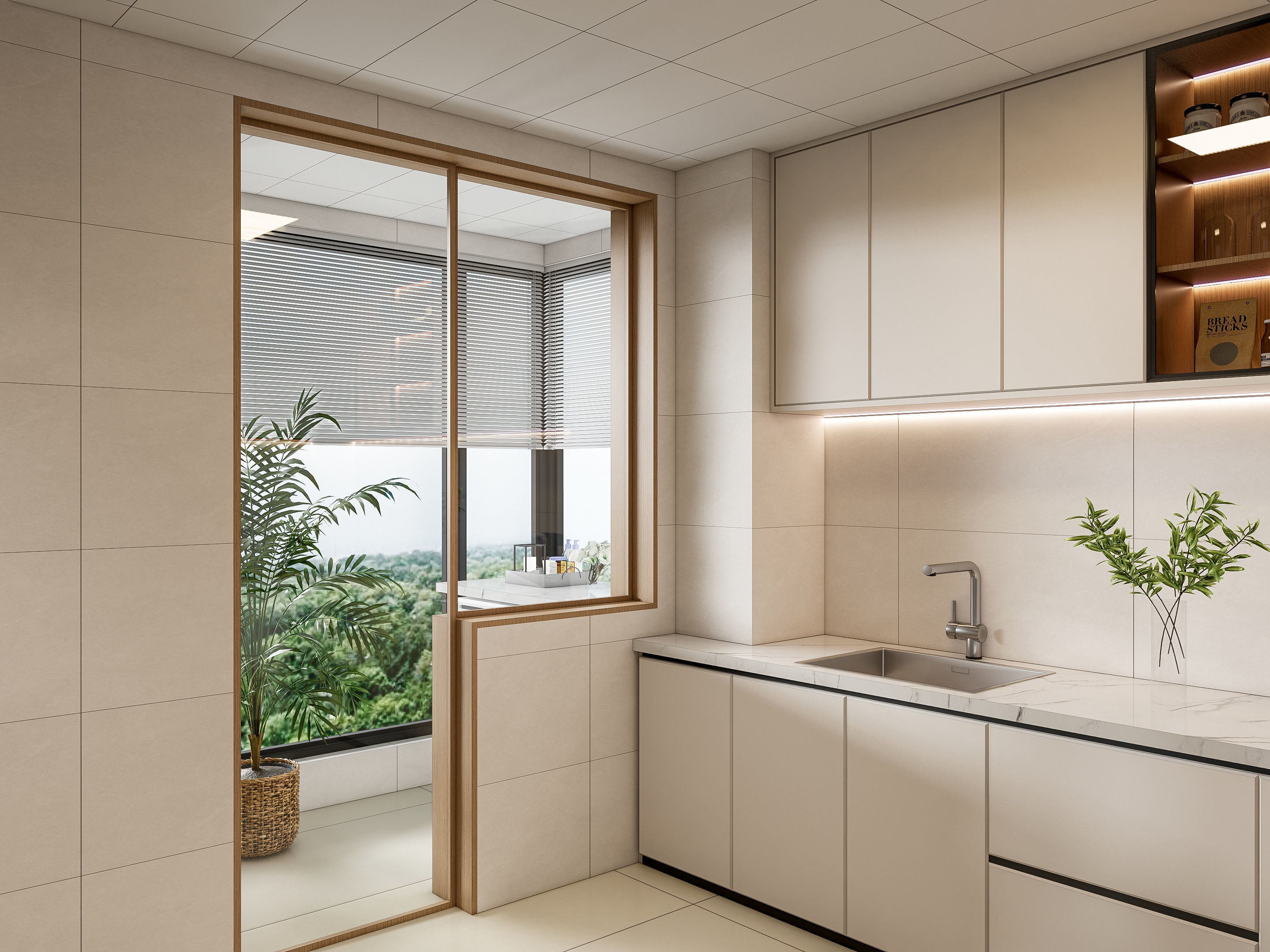 Kitchen Modern interior 99 3D model_6