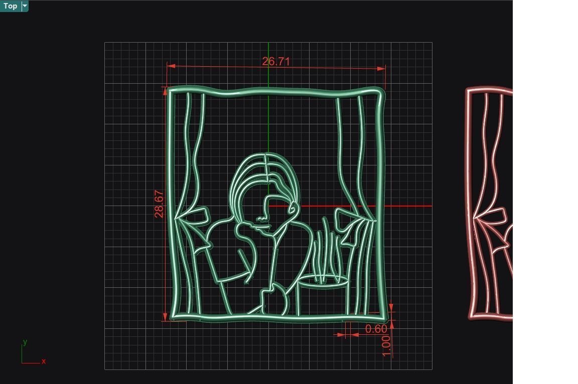 Me and the window 3D print model_3