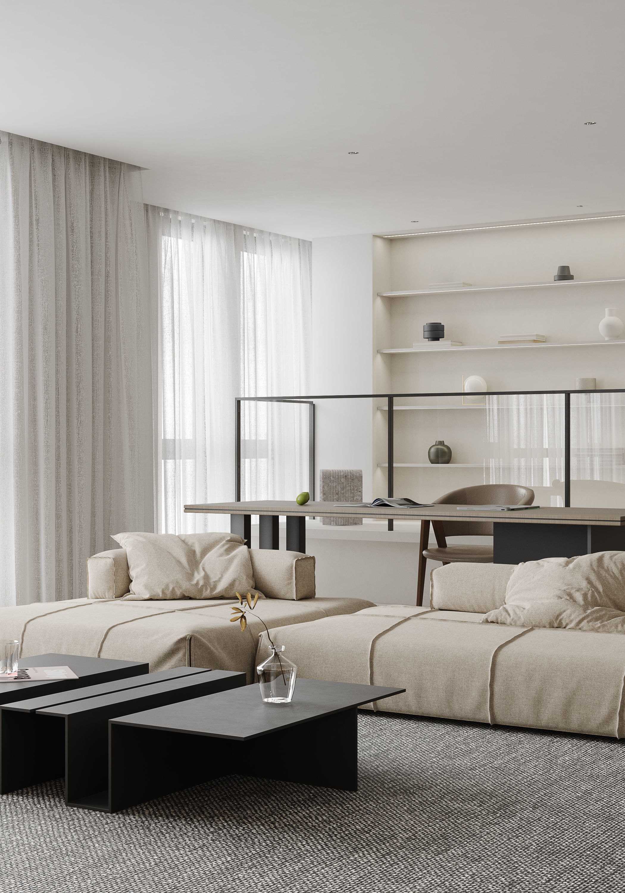 apartment interior scenes     3D model_8