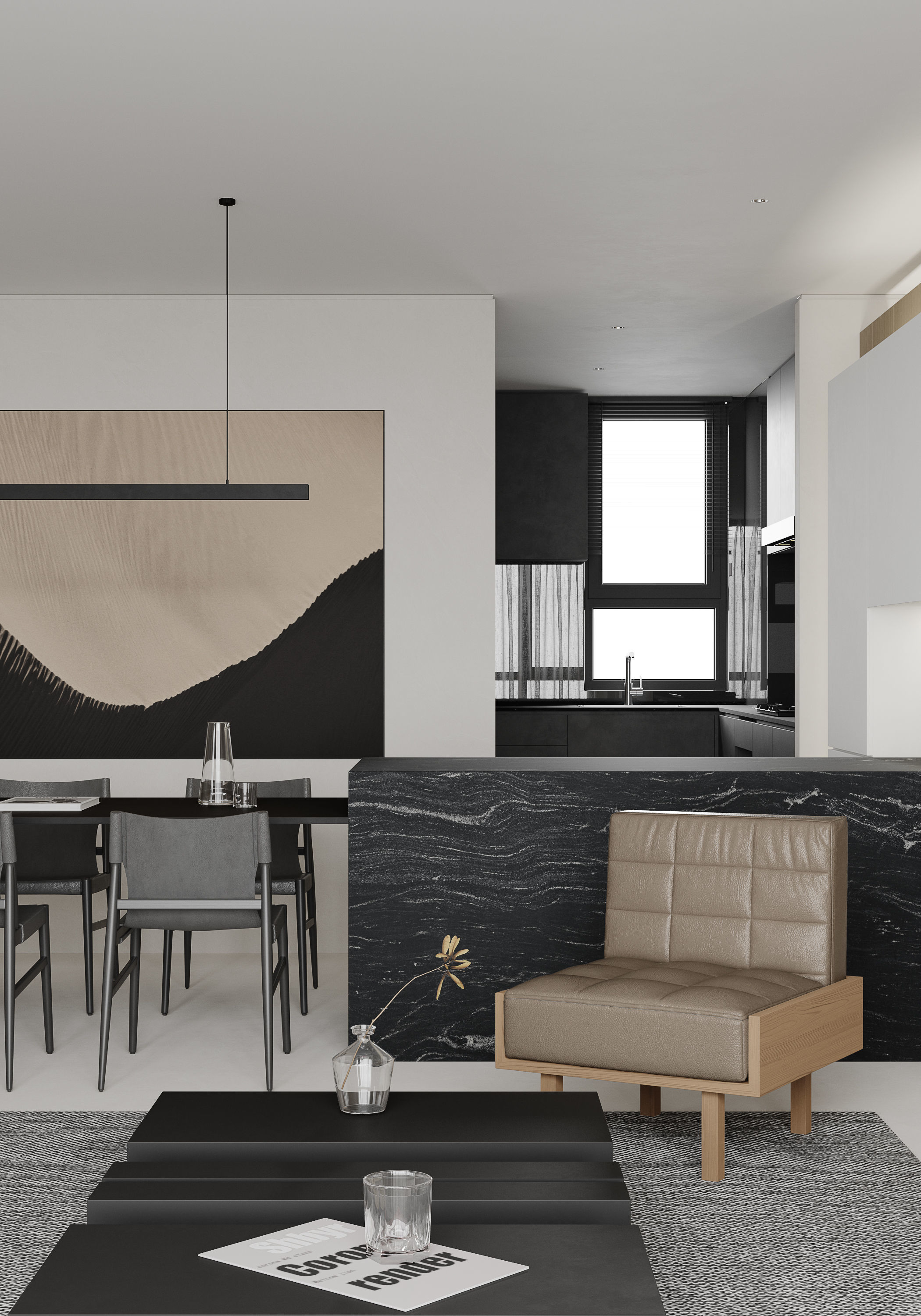 apartment interior scenes     3D model_9
