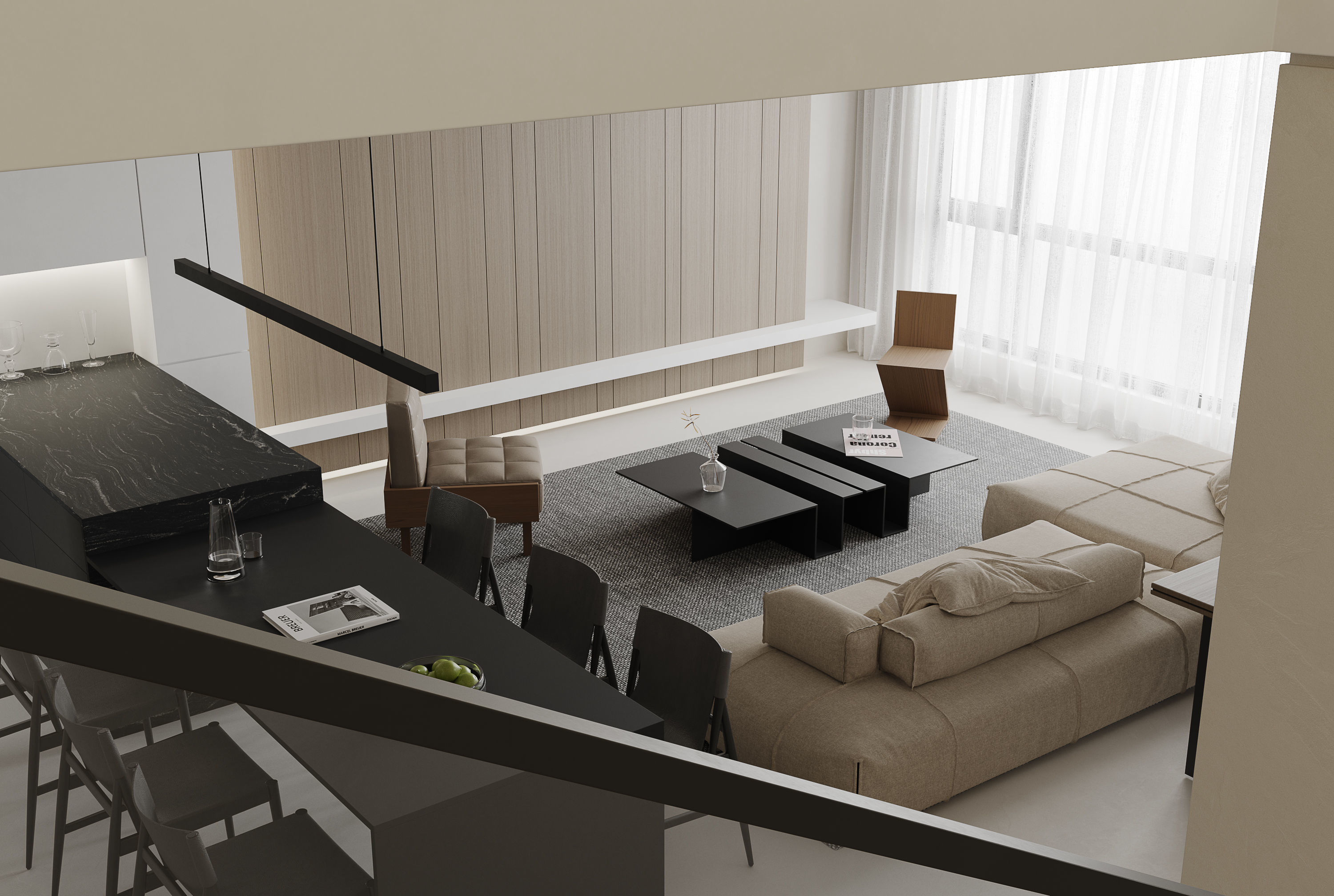 apartment interior scenes     3D model_4