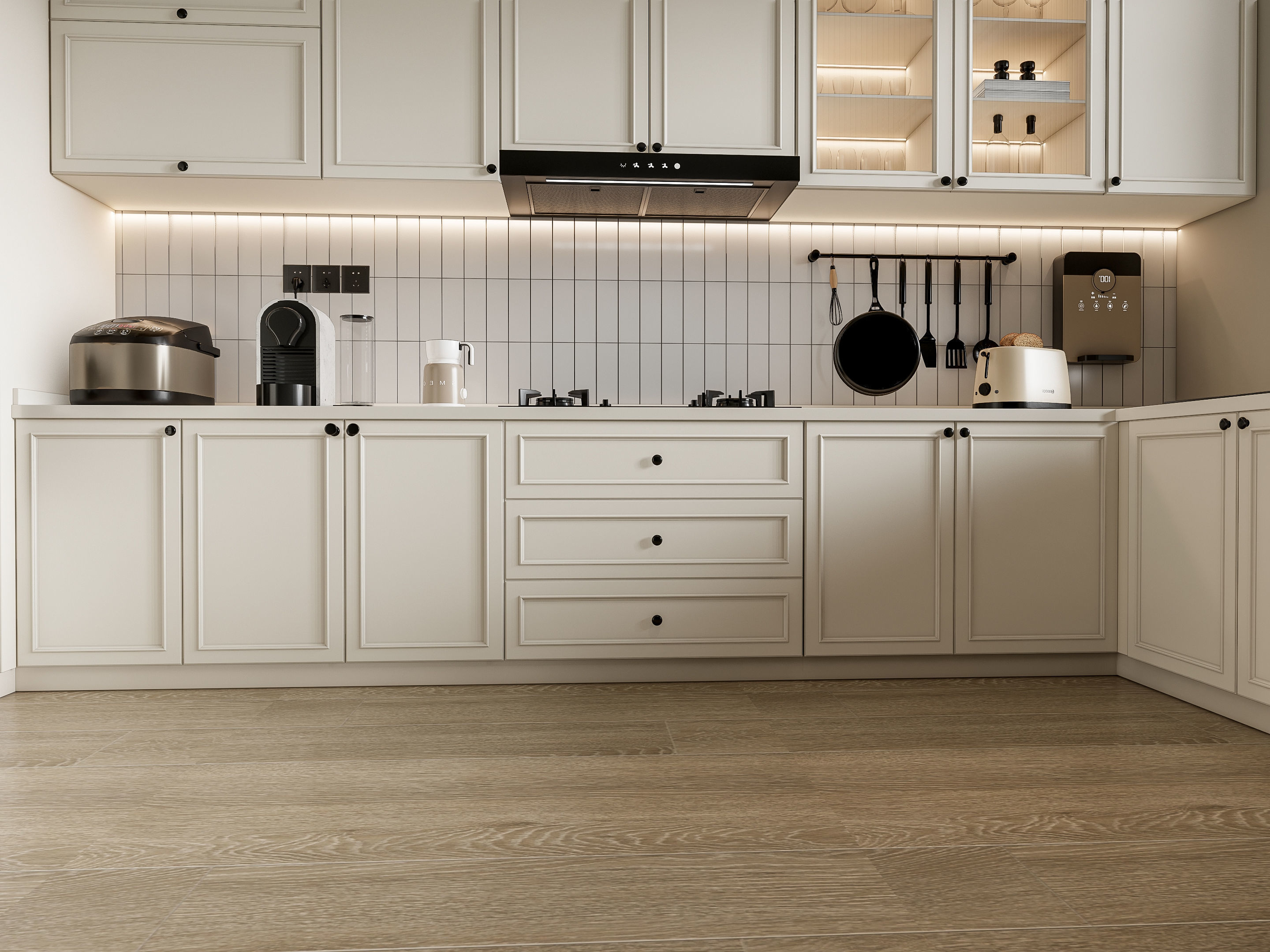 Kitchen Modern interior 100 3D model_10