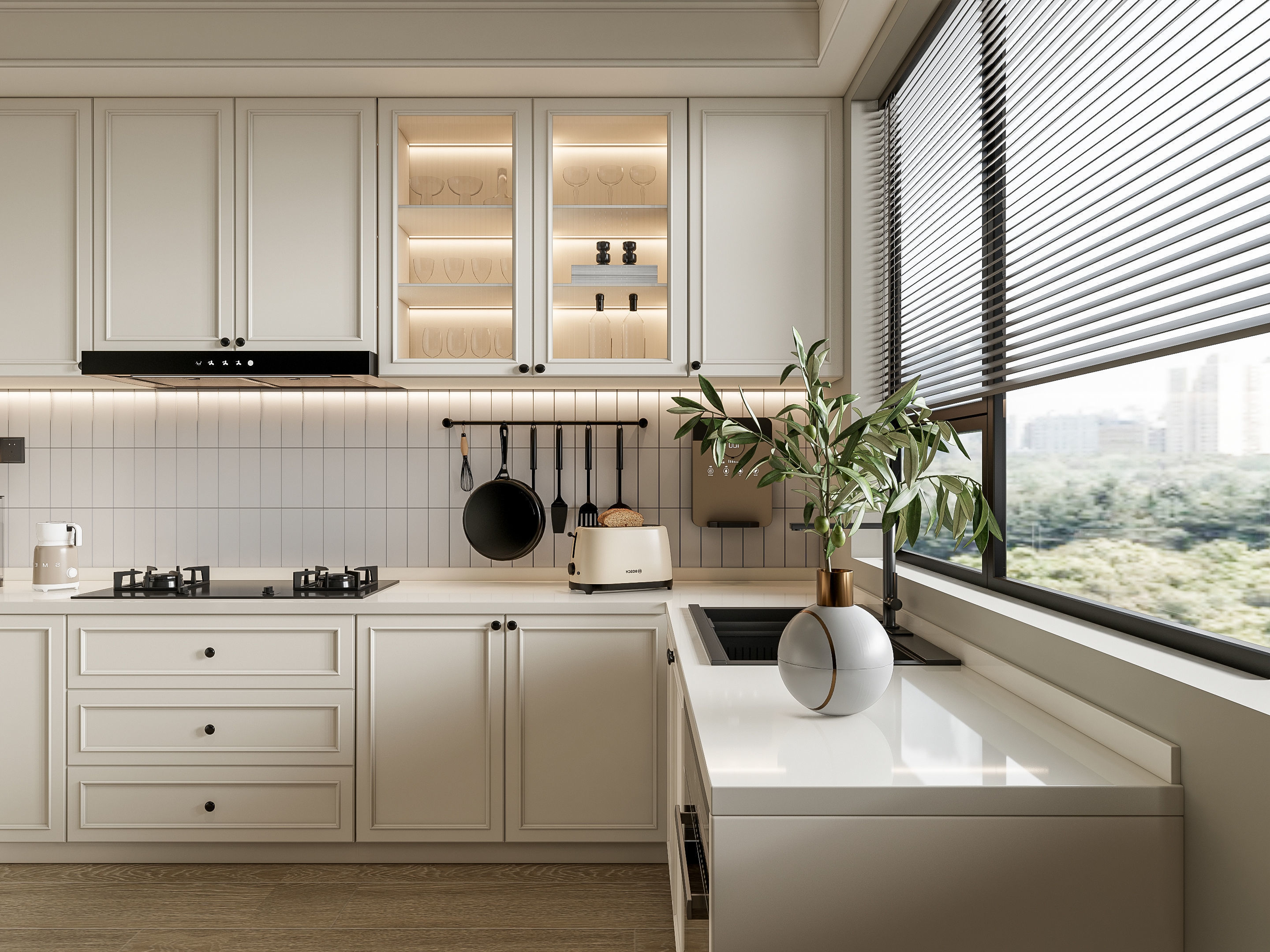 Kitchen Modern interior 100 3D model_9