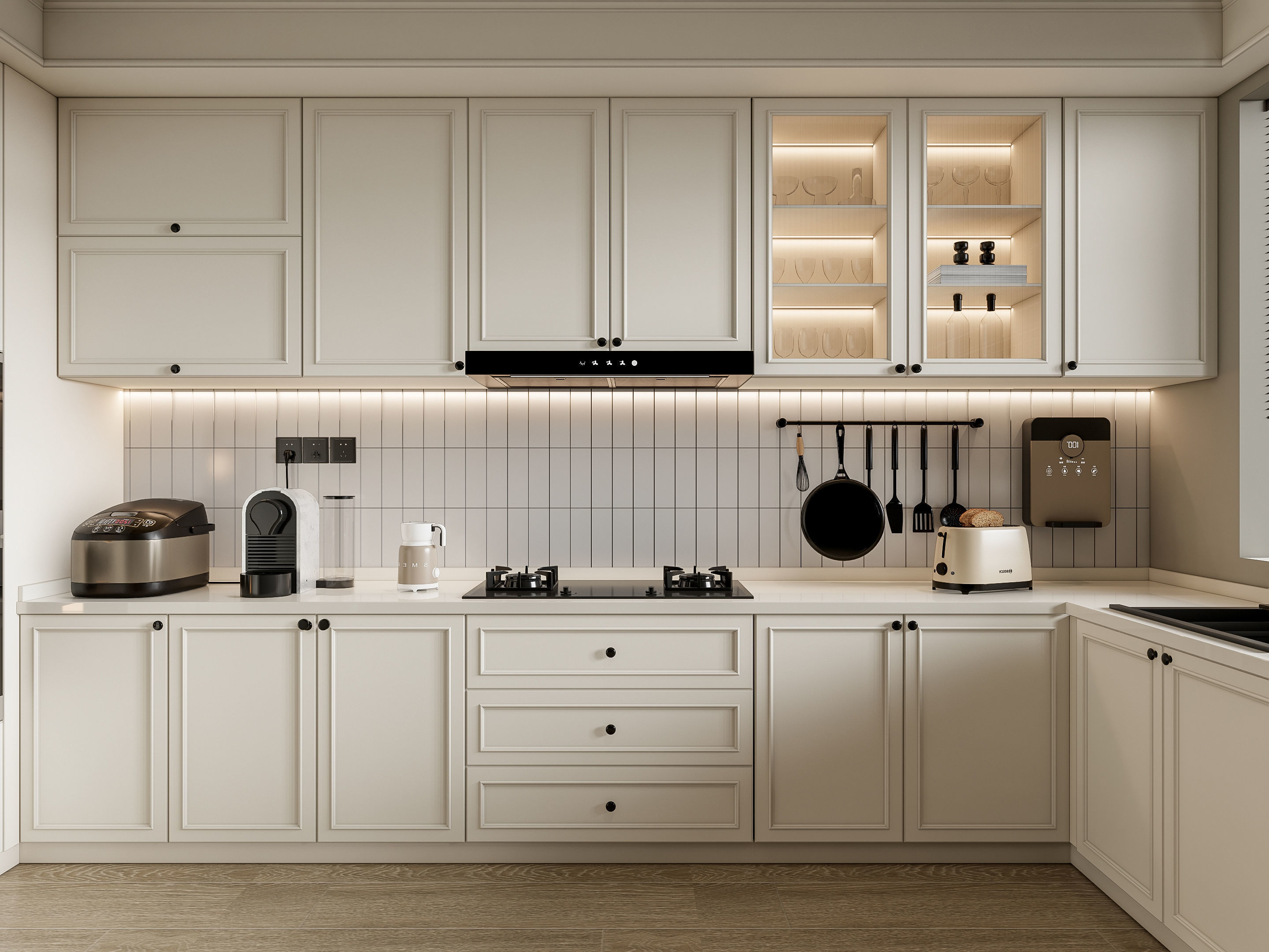 Kitchen Modern interior 100 3D model_7