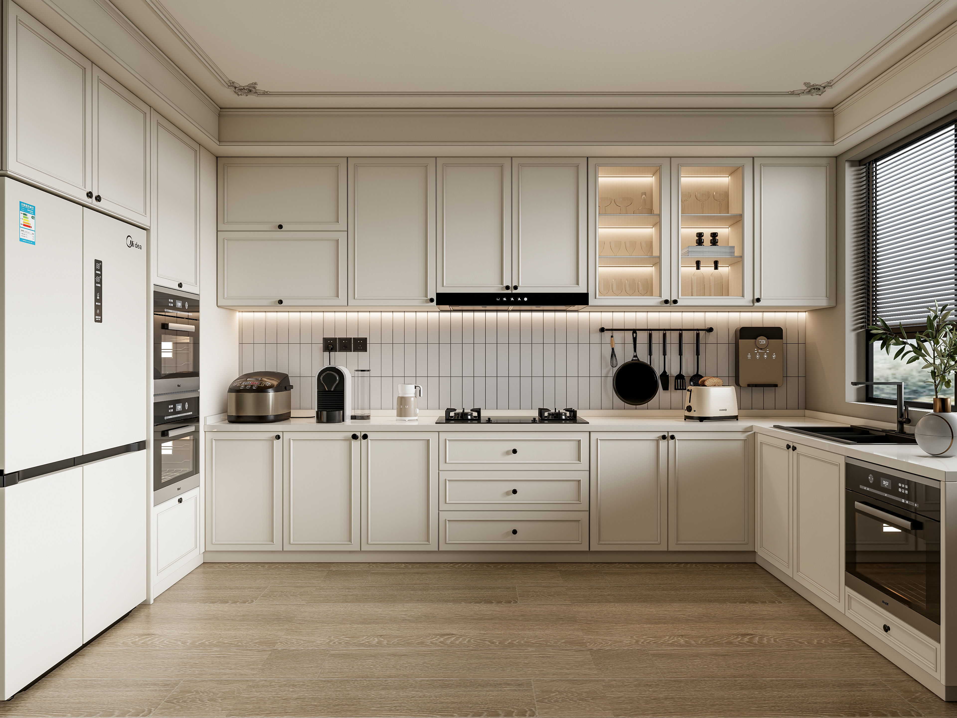 Kitchen Modern interior 100 3D model_0