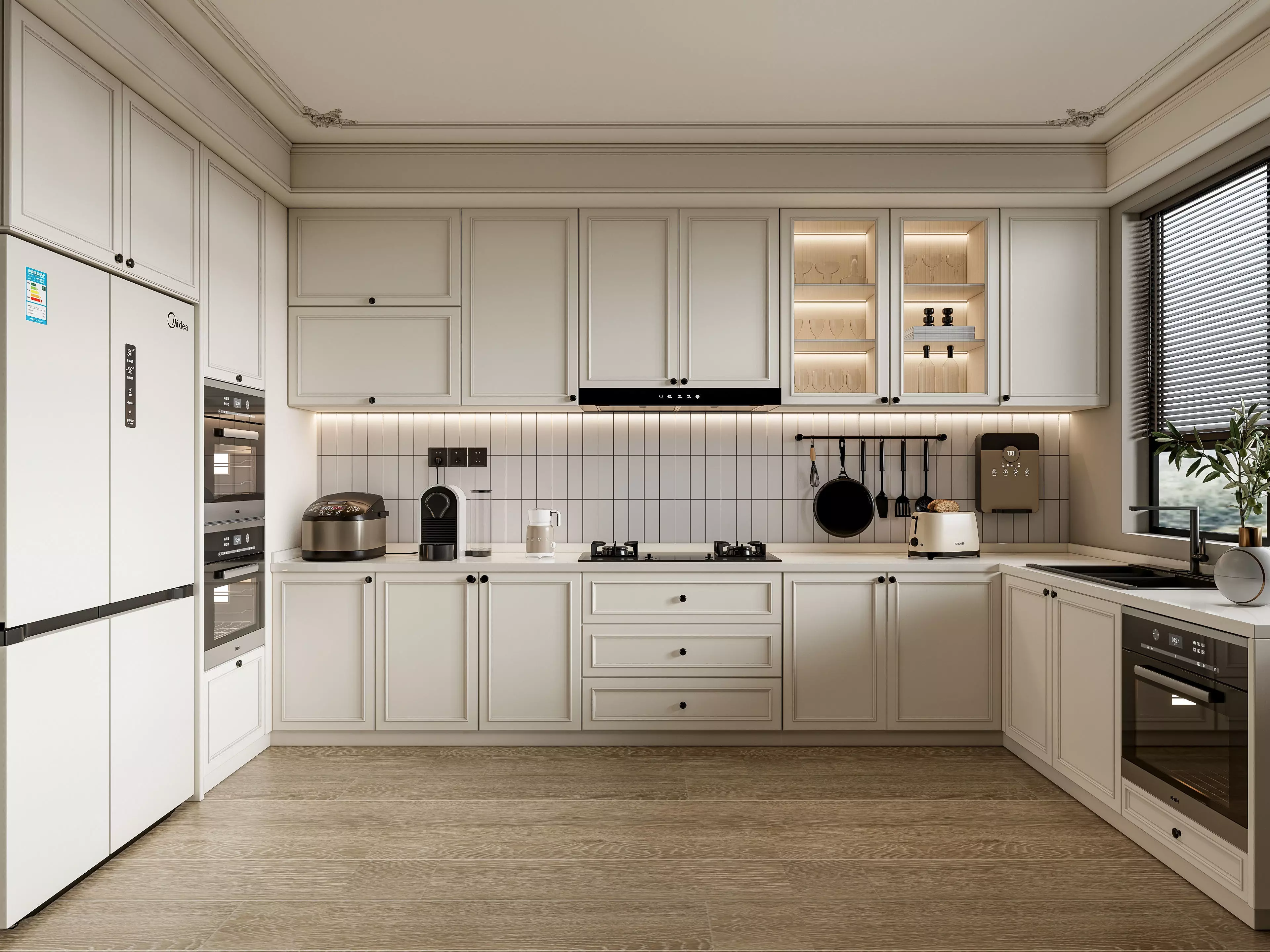 Kitchen Modern interior 100 3D model_0