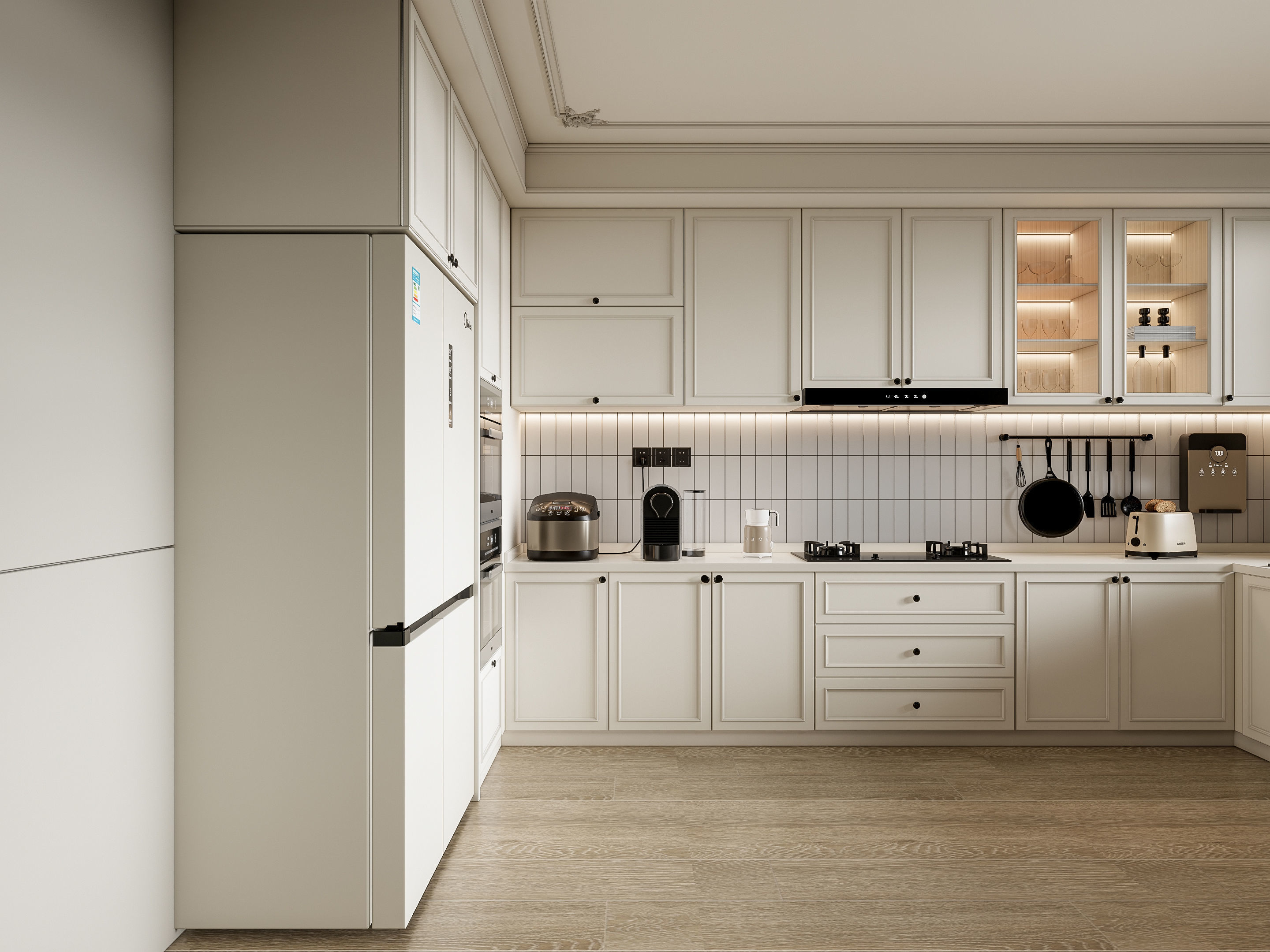 Kitchen Modern interior 100 3D model_17