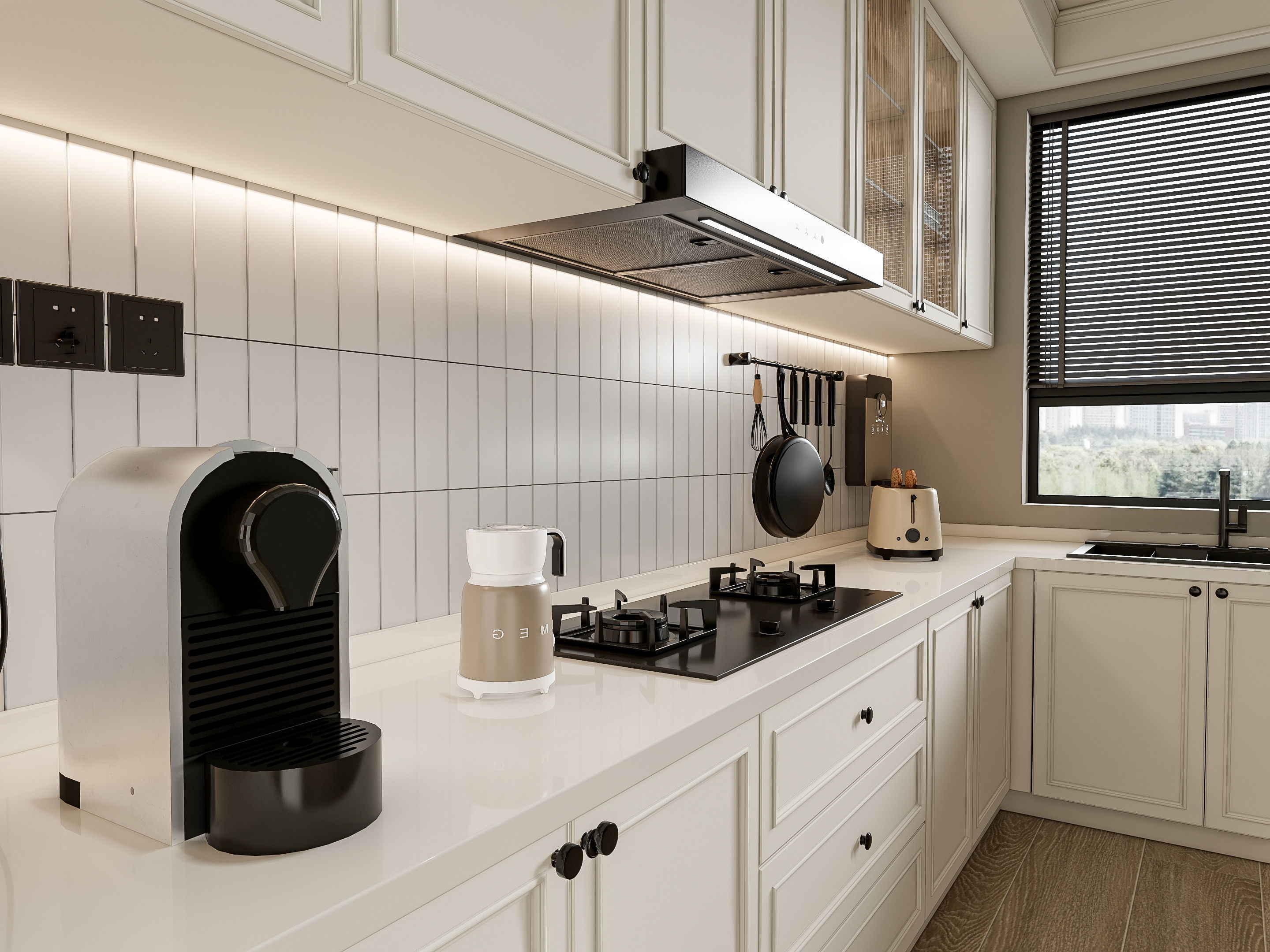 Kitchen Modern interior 100 3D model_4