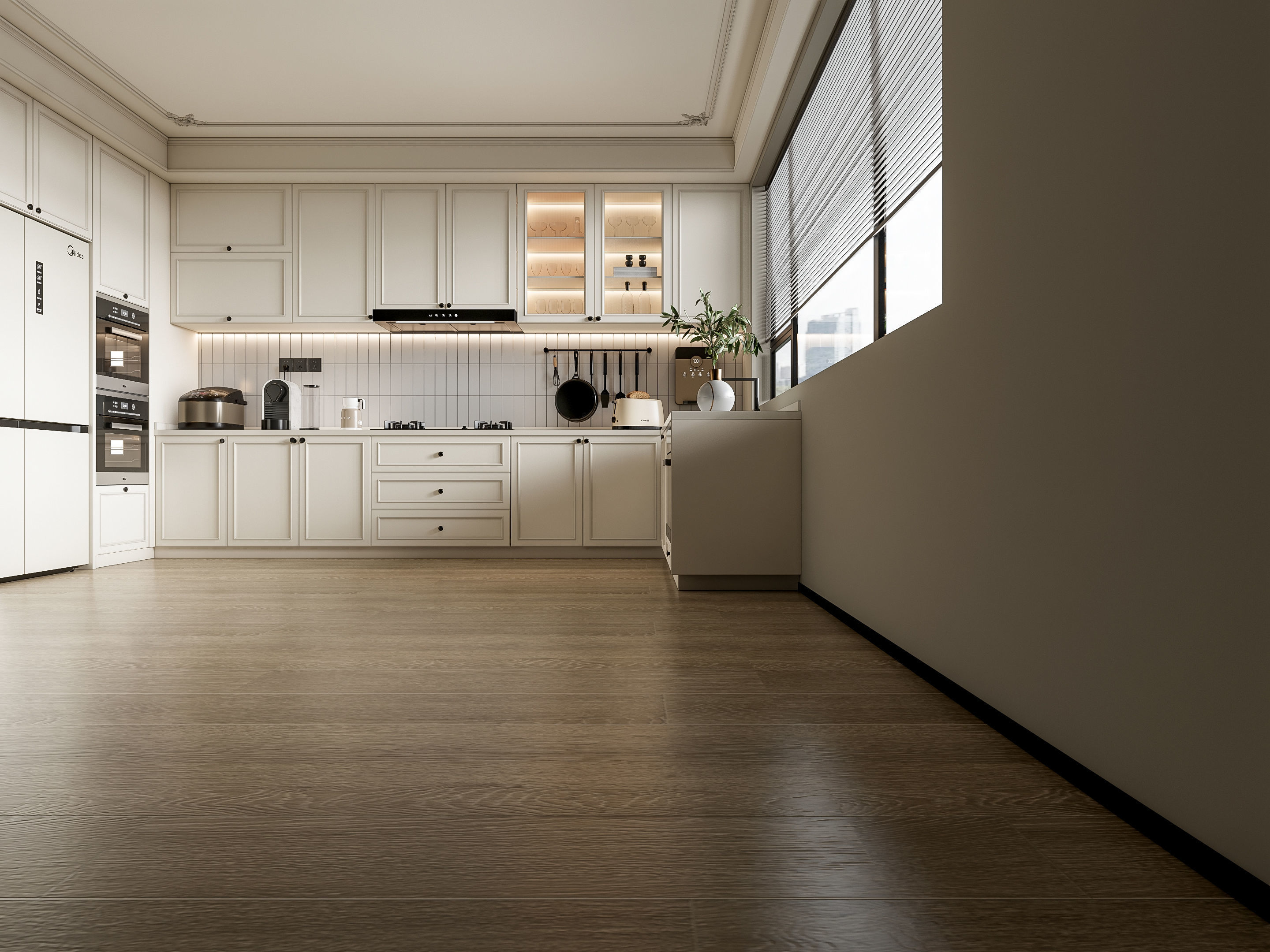 Kitchen Modern interior 100 3D model_14