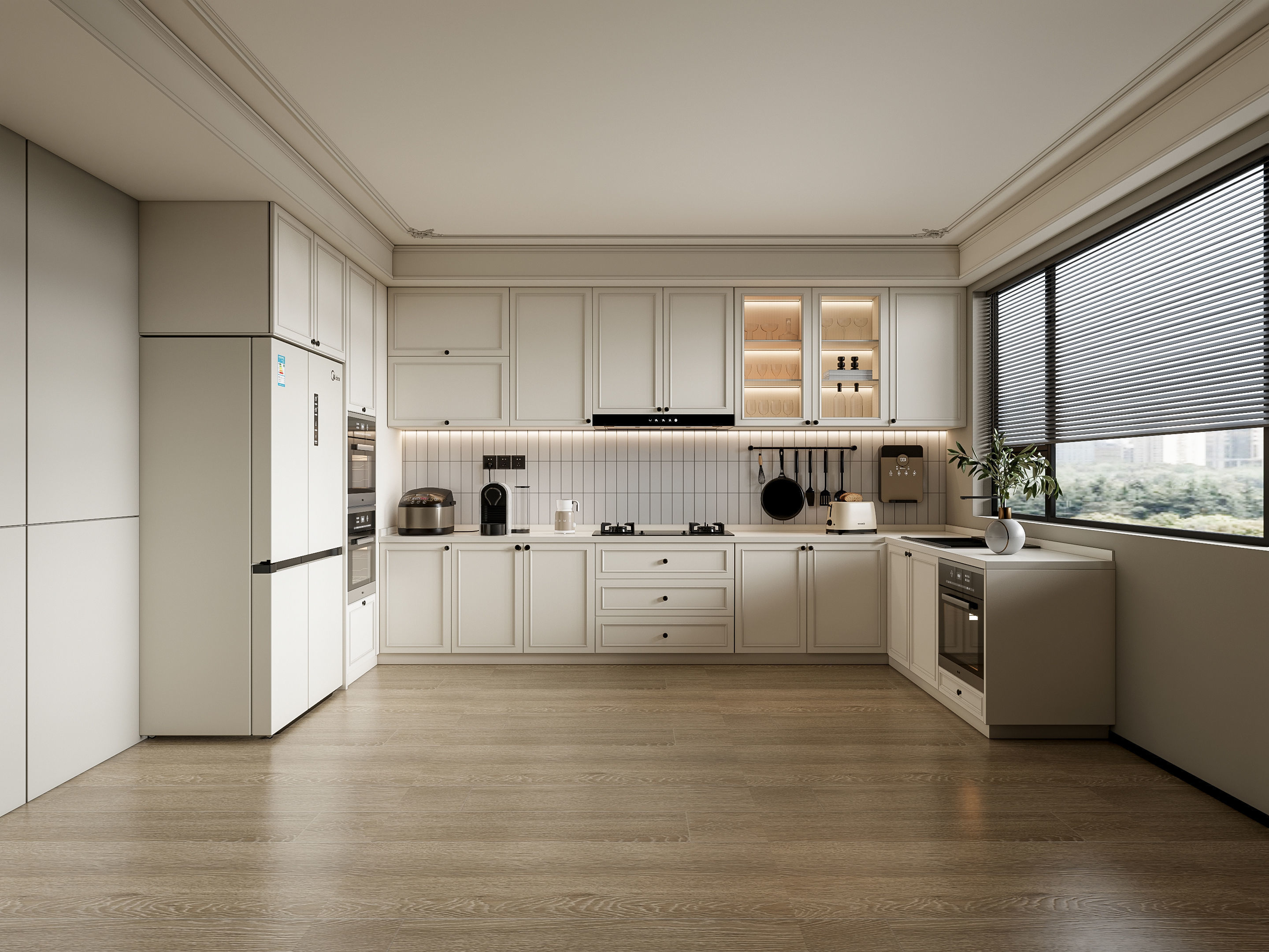 Kitchen Modern interior 100 3D model_16