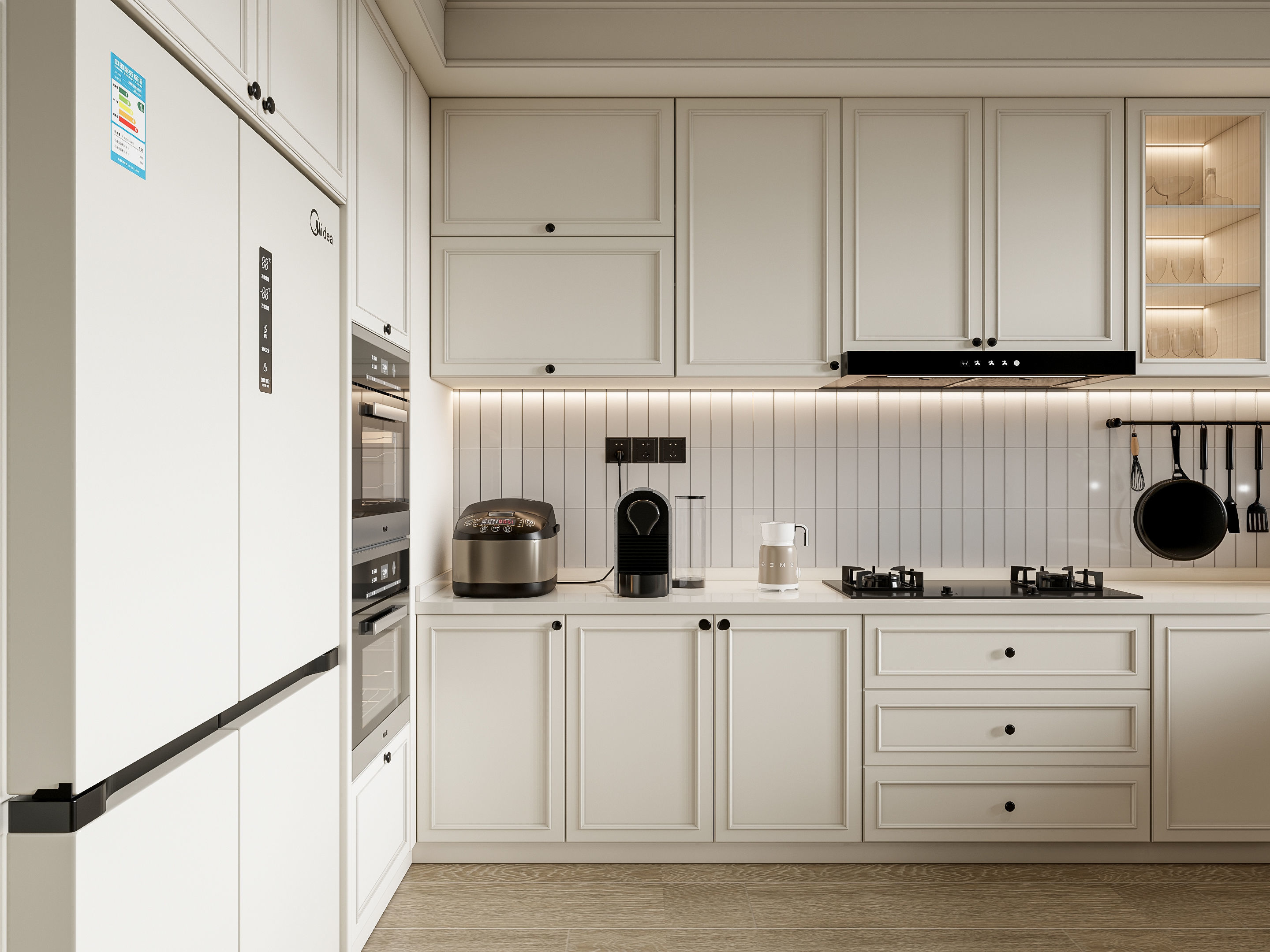 Kitchen Modern interior 100 3D model_8