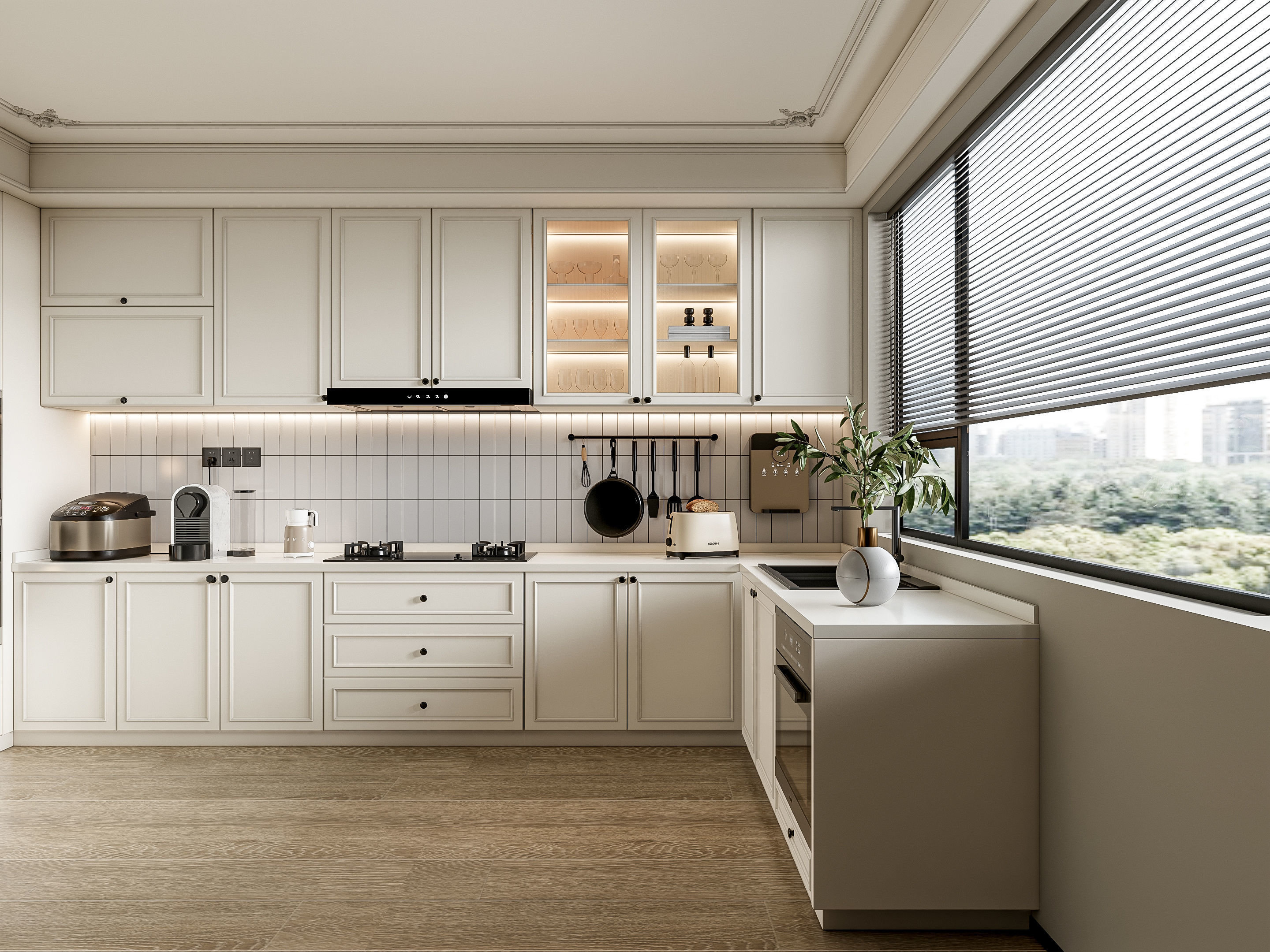 Kitchen Modern interior 100 3D model_18