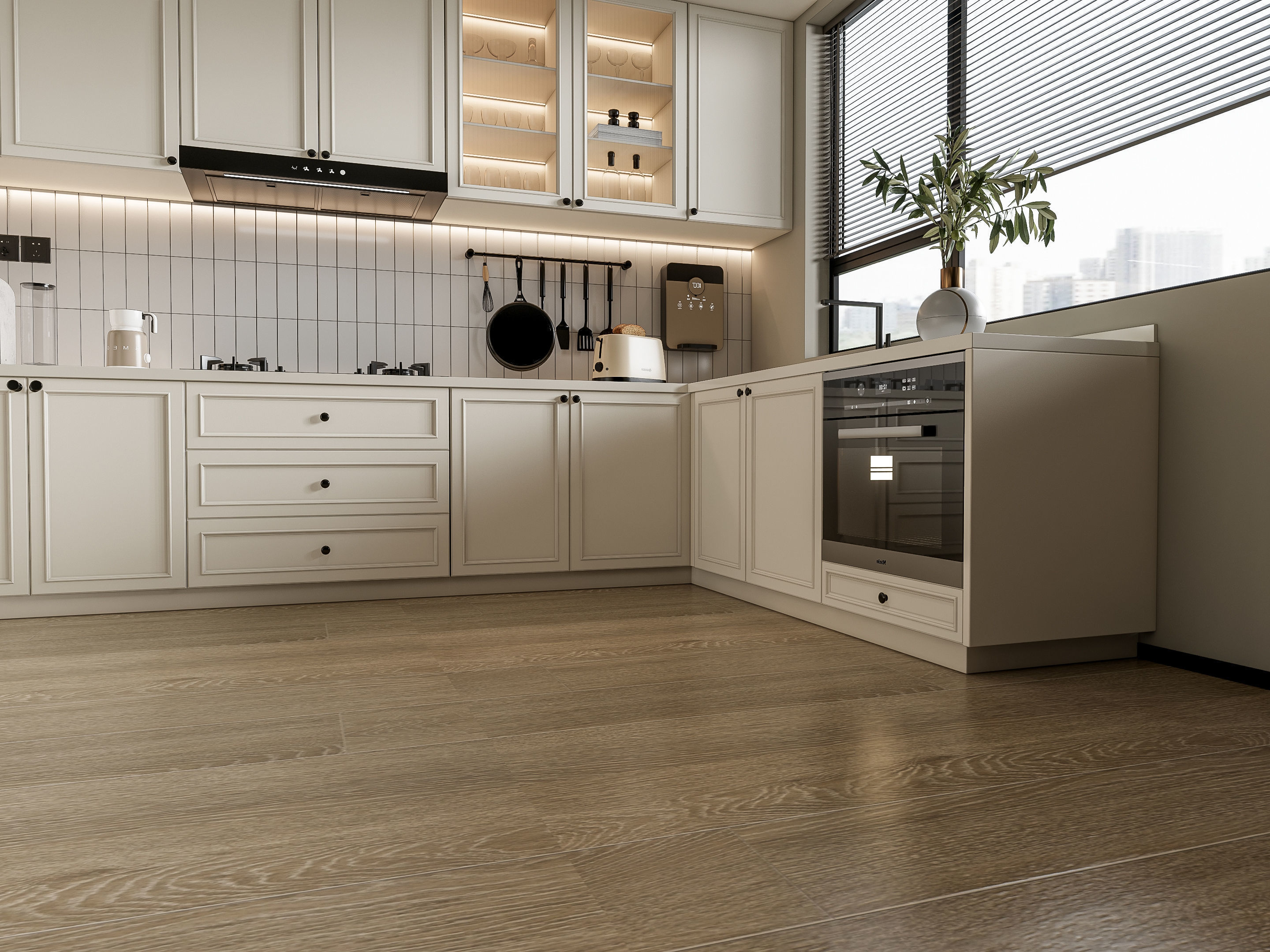 Kitchen Modern interior 100 3D model_13