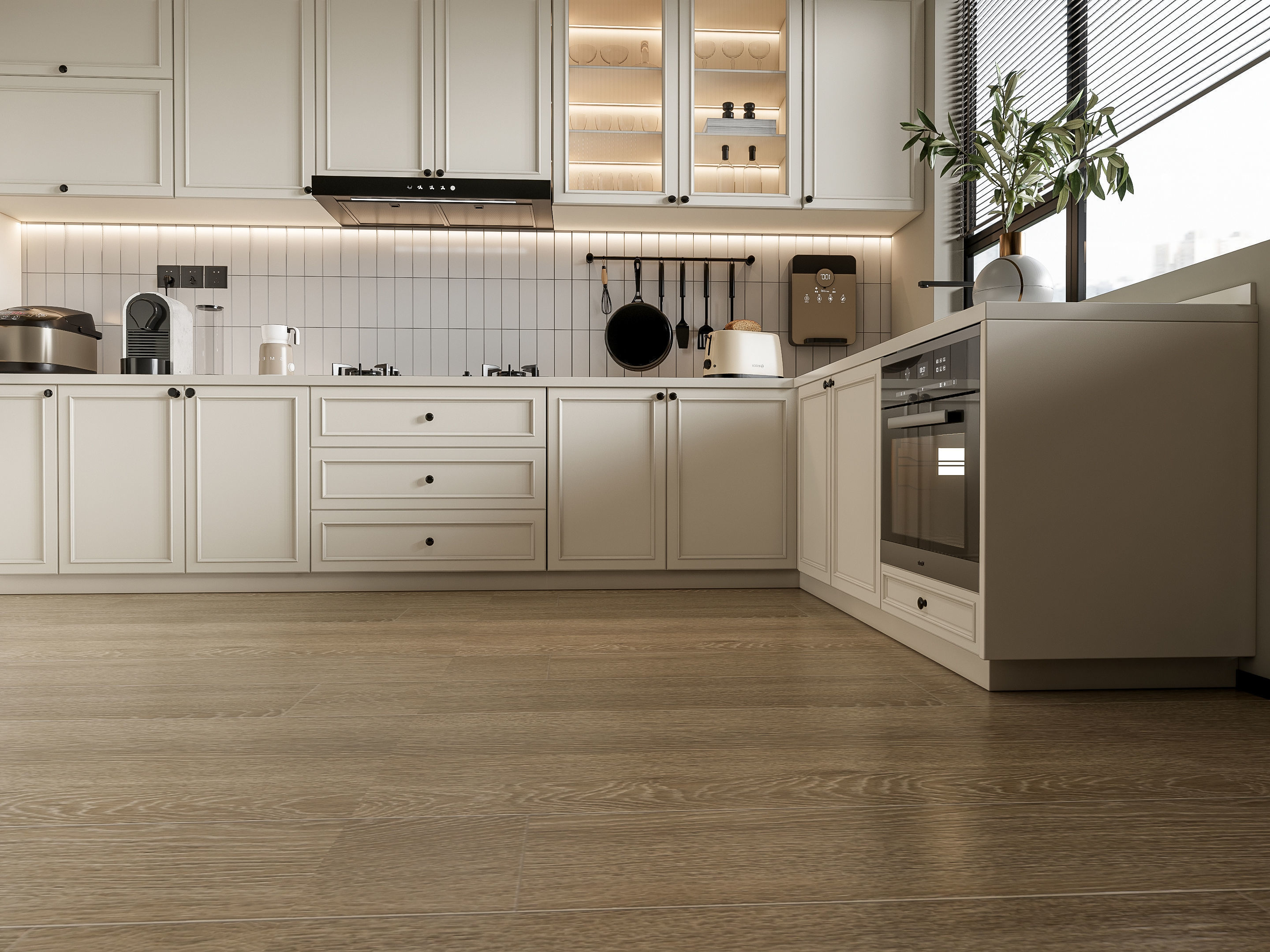 Kitchen Modern interior 100 3D model_12