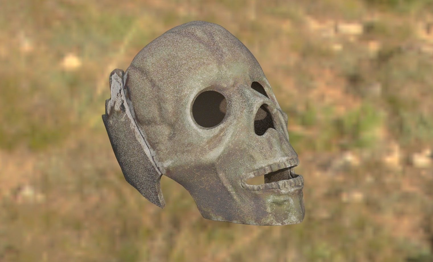 Skull Head HP 3D model_1