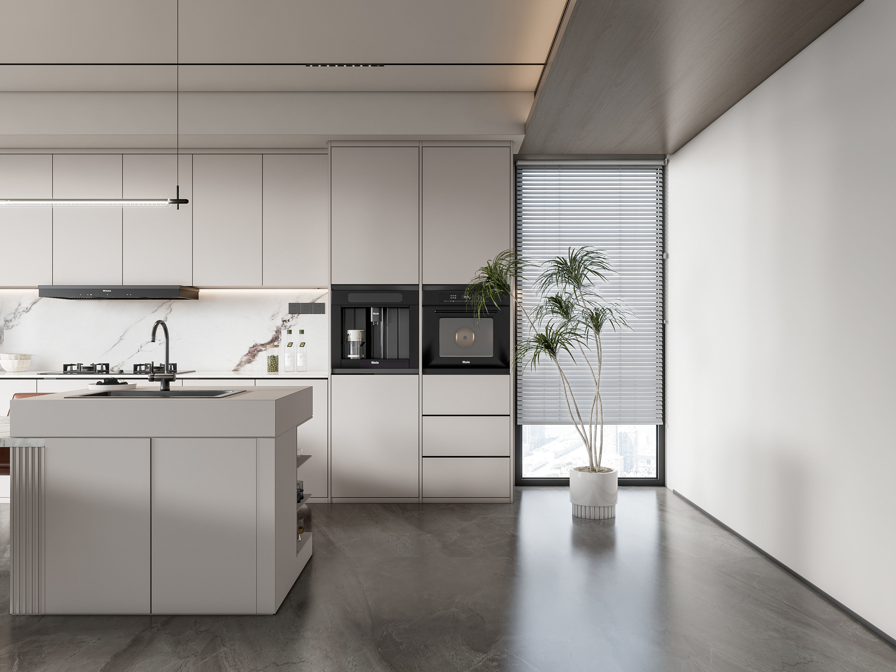 Kitchen Modern interior 101 3D model_7