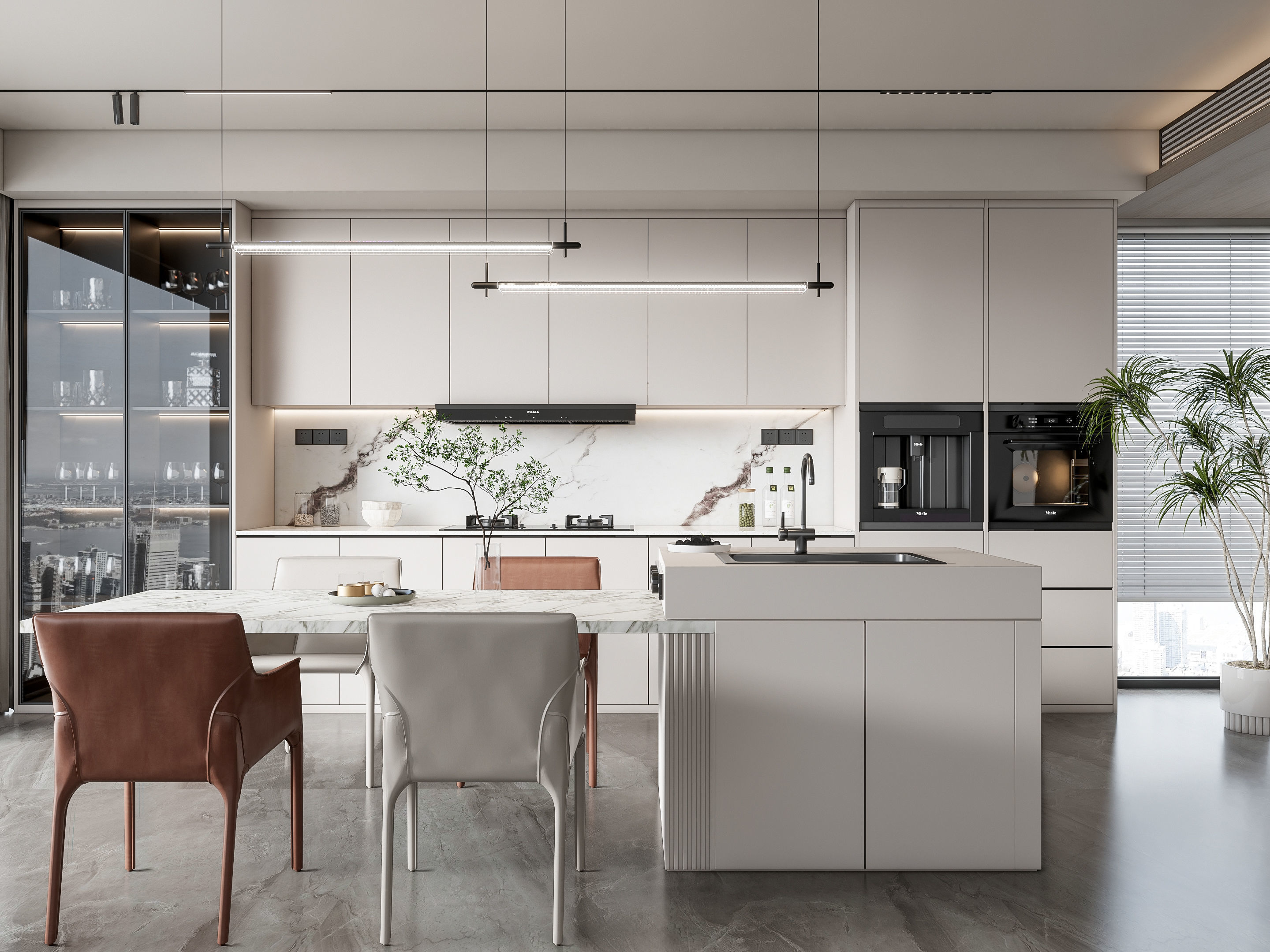 Kitchen Modern interior 101 3D model_5