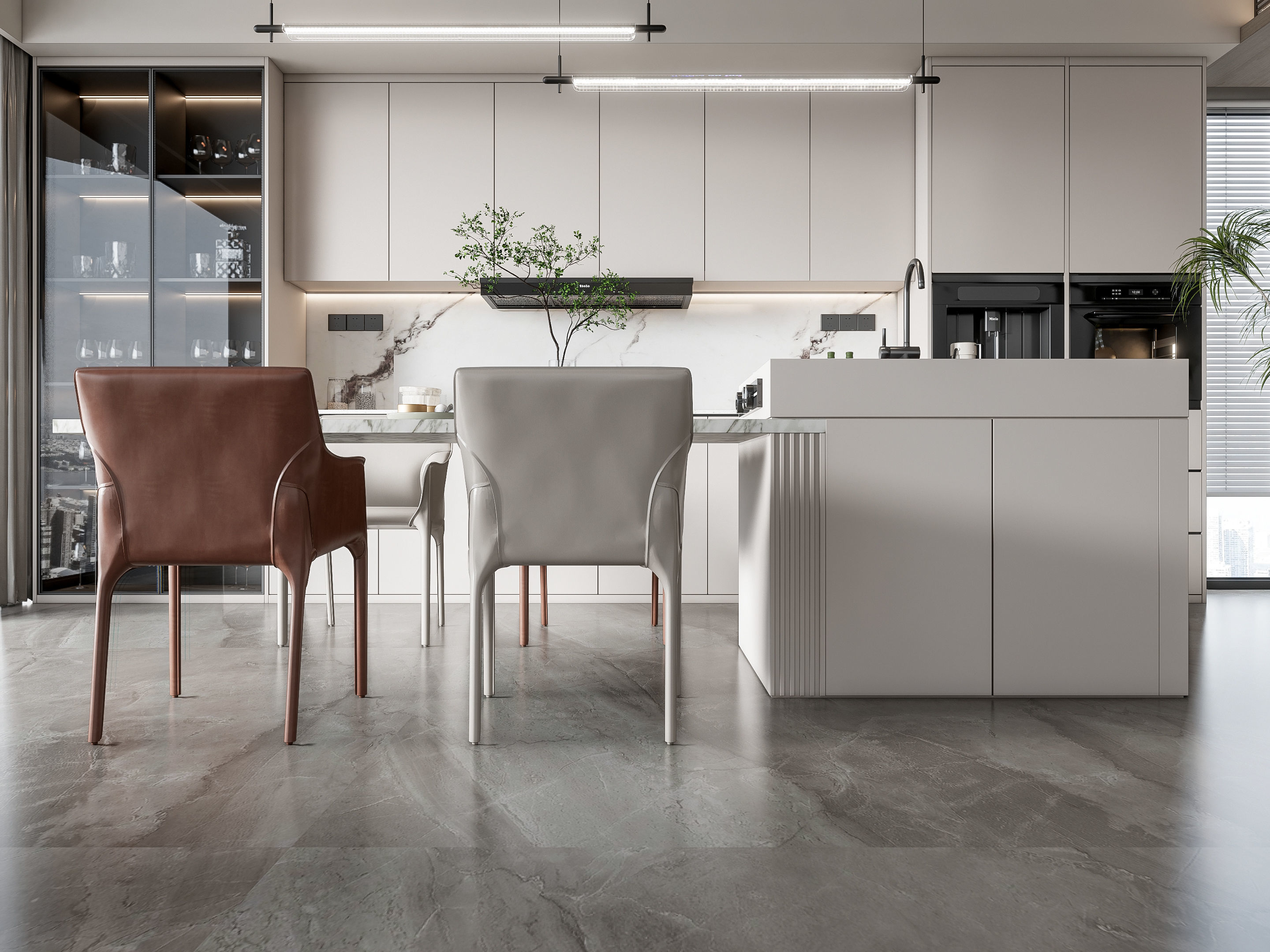 Kitchen Modern interior 101 3D model_8