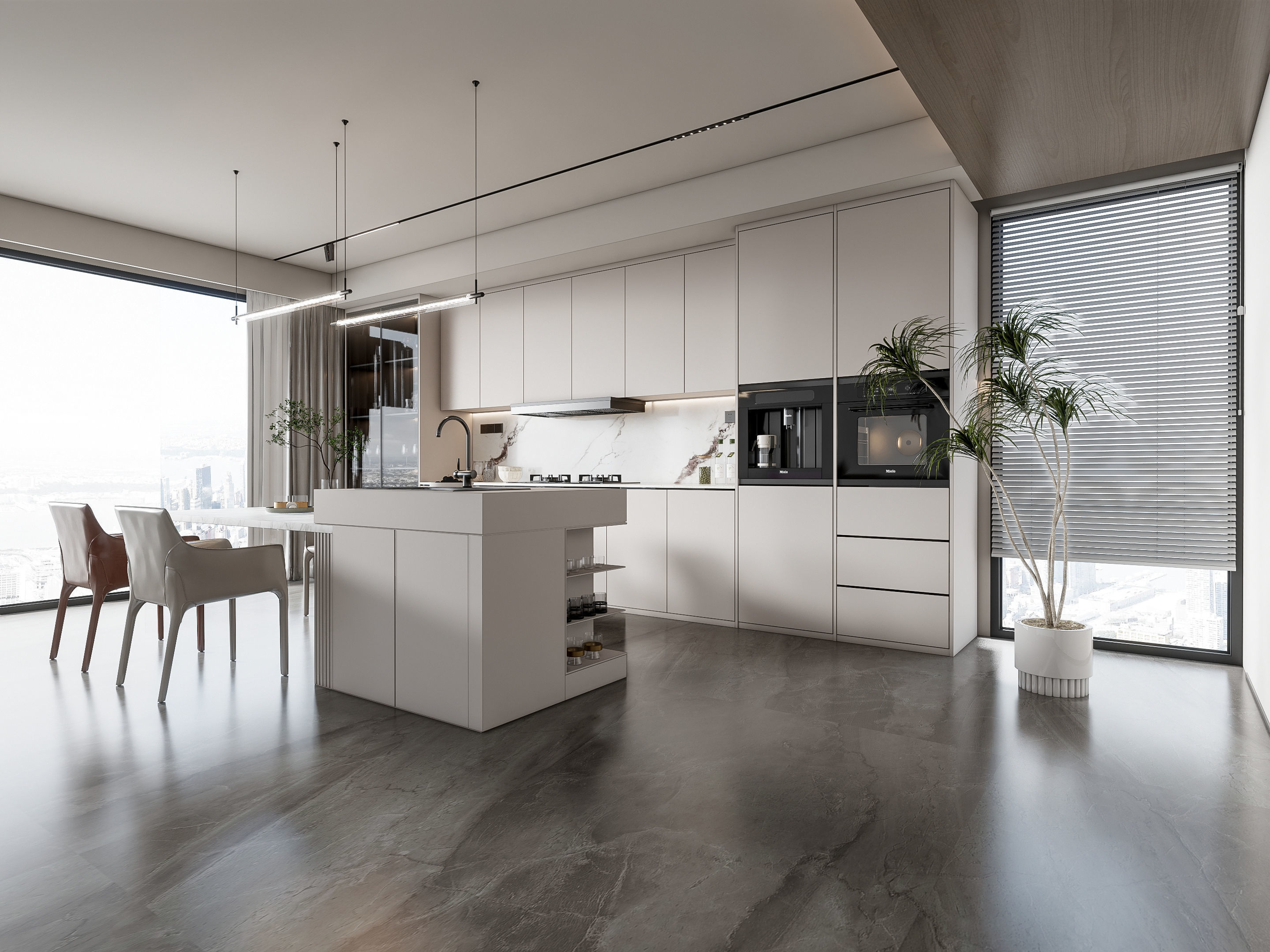 Kitchen Modern interior 101 3D model_15