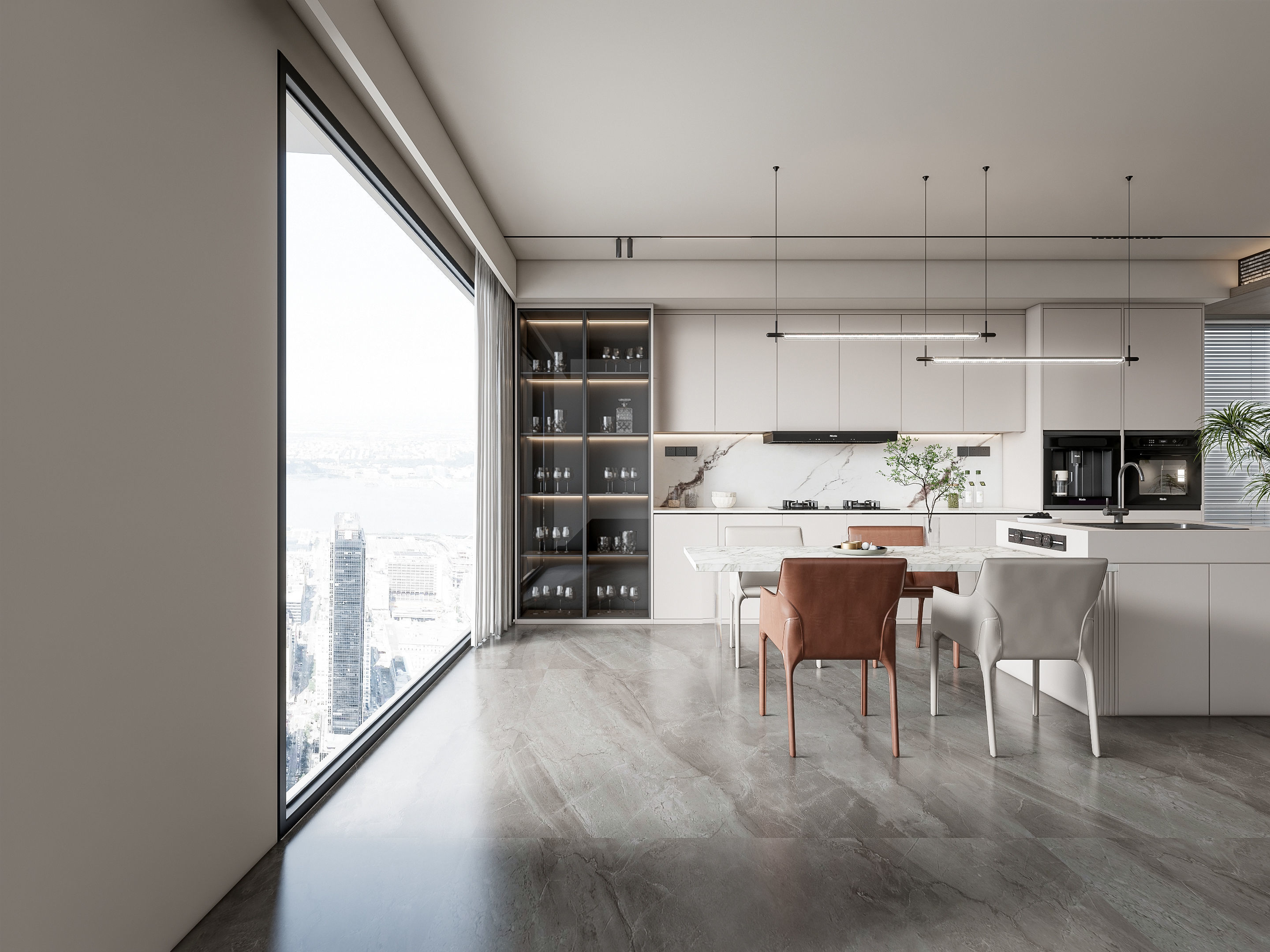 Kitchen Modern interior 101 3D model_17