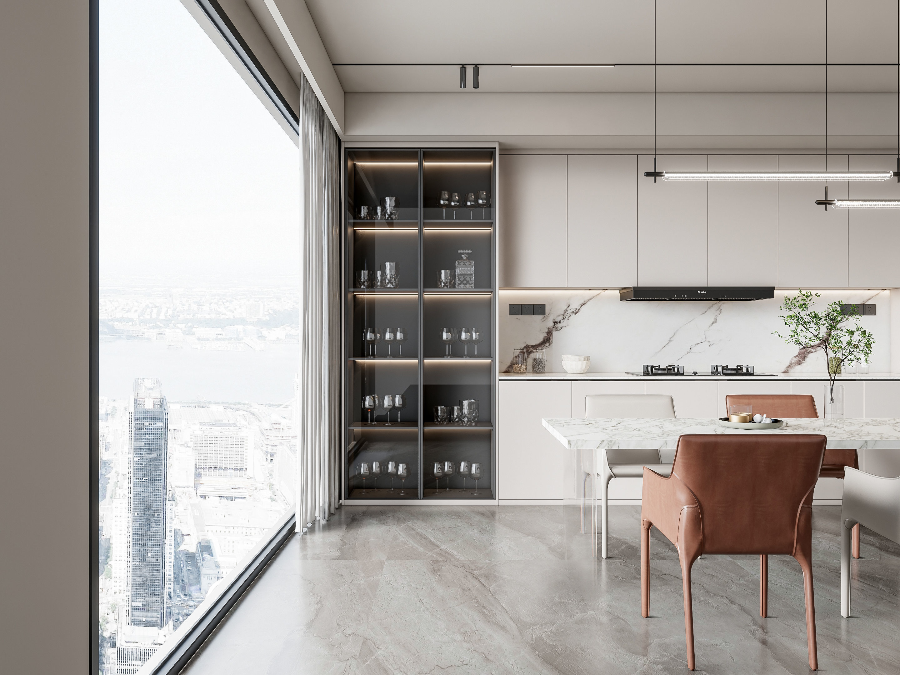 Kitchen Modern interior 101 3D model_6