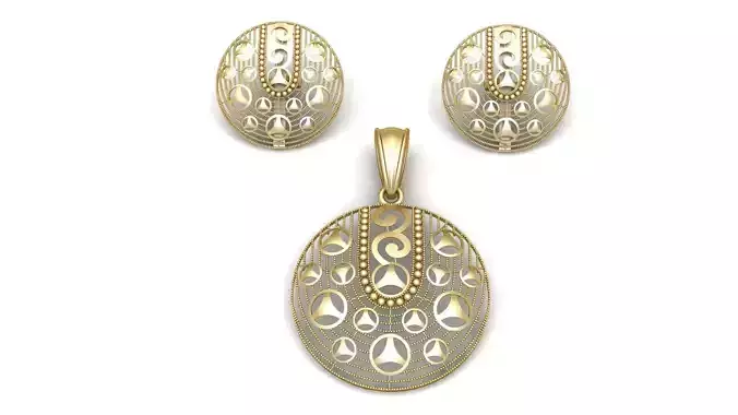 MERCEDES DESIGN LOCKET SET 3D PRINTABLE MODEL 