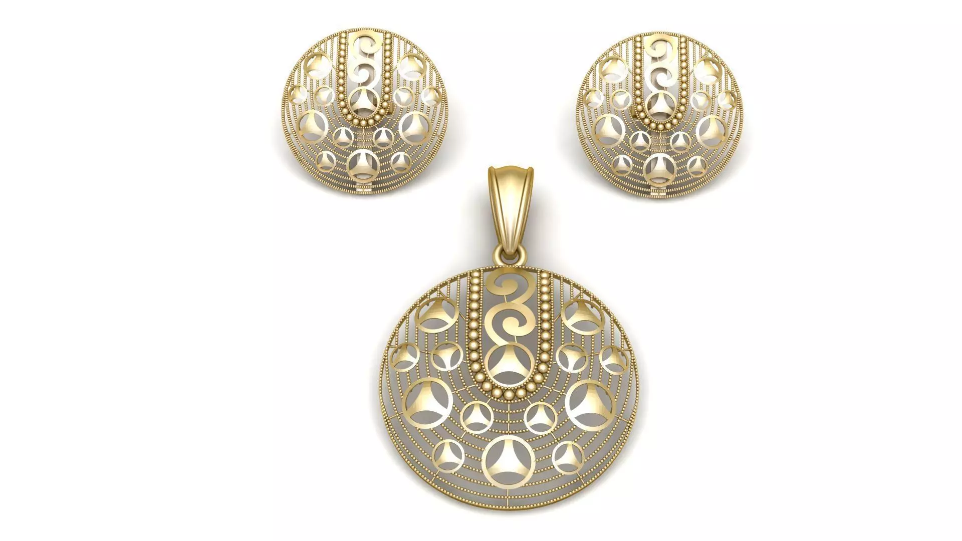 MERCEDES DESIGN LOCKET SET 3D PRINTABLE MODEL 3D print model