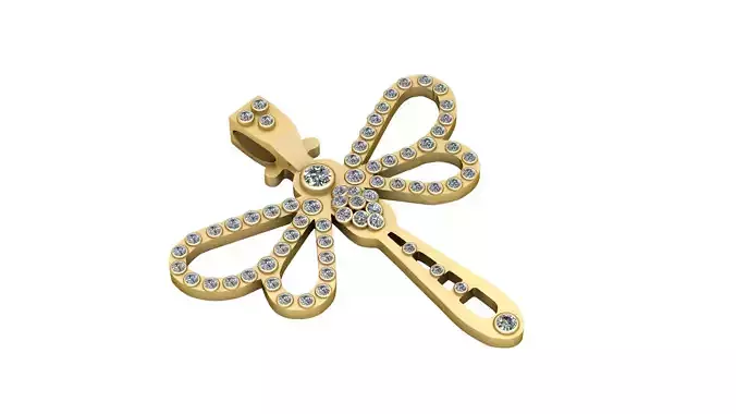DRAGONFLY PENDANT 3D PRINTABLE MODEL 3D print model