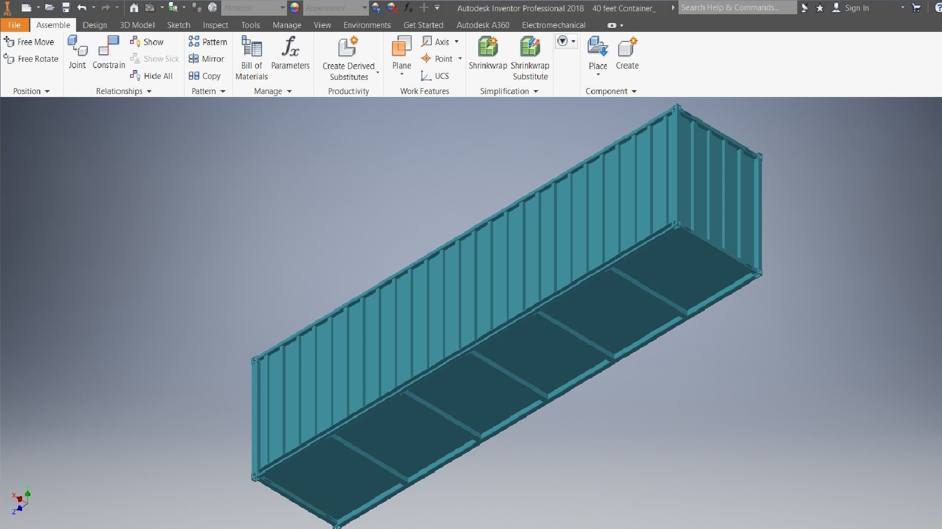 40 ft container 3d model 3D model_4