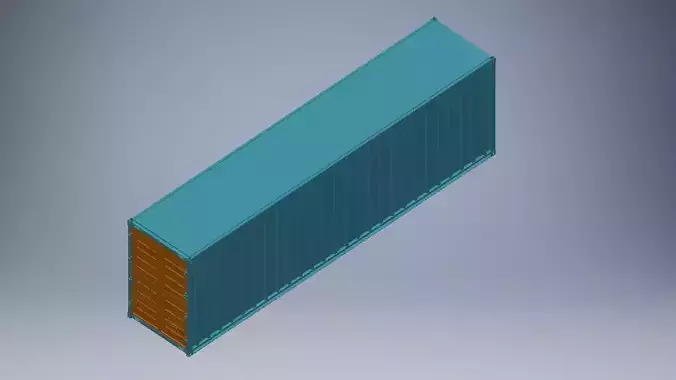 40 ft container 3d model 3D model