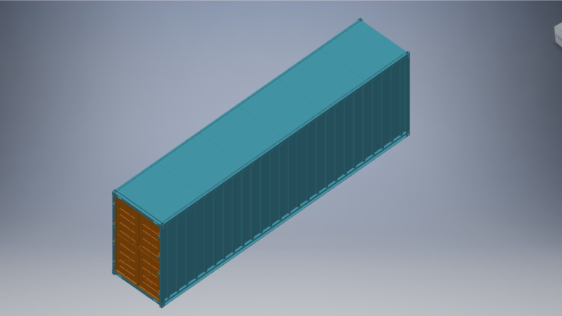 40 ft container 3d model 3D model_7