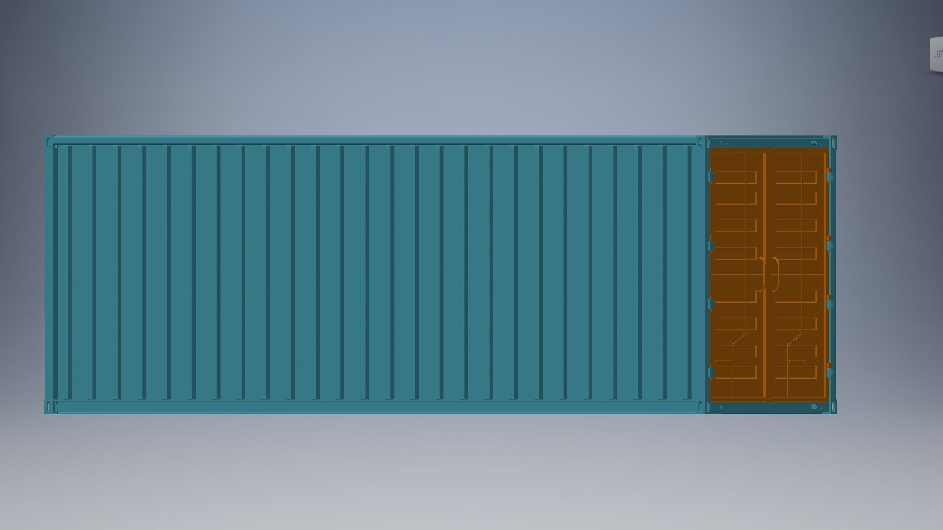 40 ft container 3d model 3D model_1