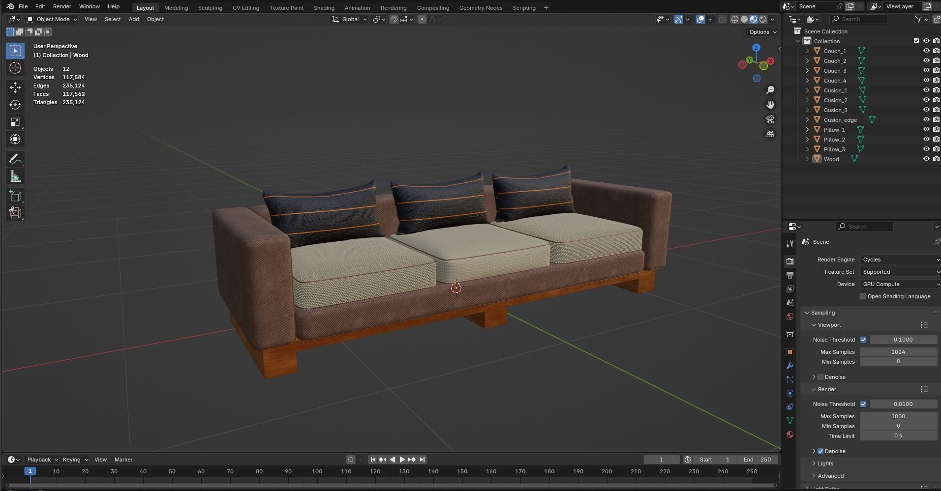 Sofa CG3 3D model_8