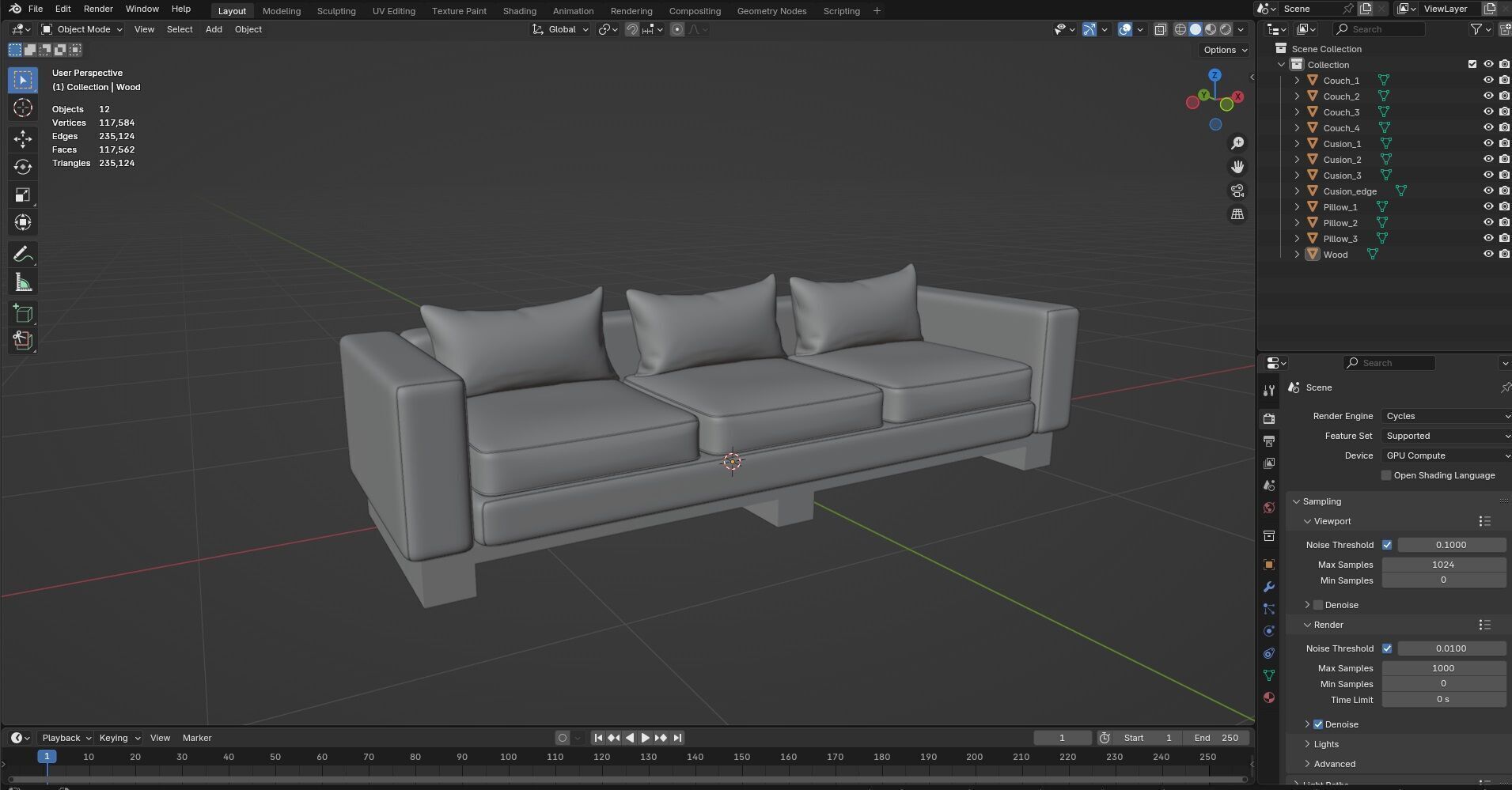 Sofa CG3 3D model_7