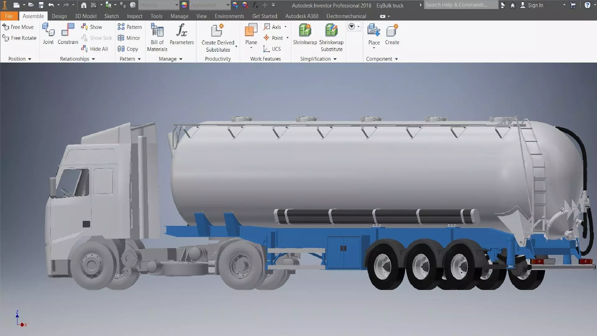 EqBulk truck 3d model 3D model_0