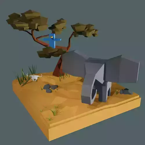 Small Savannah scene