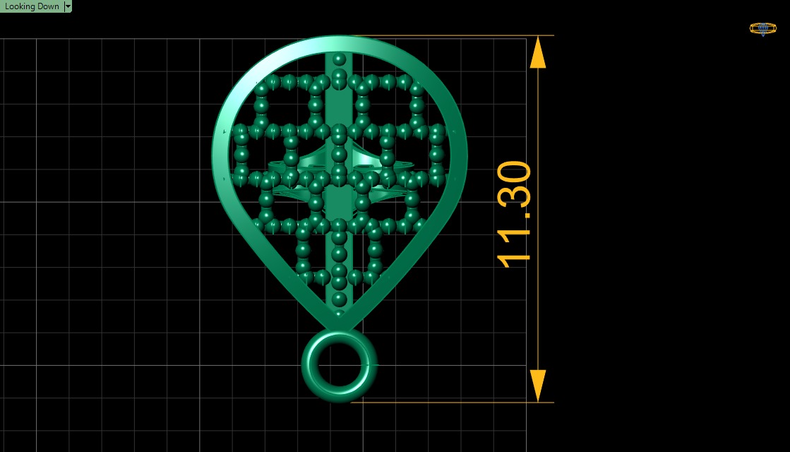 PRECIOUS INDIAN EARRING 3D PRINTABLE MODEL  3D print model_4