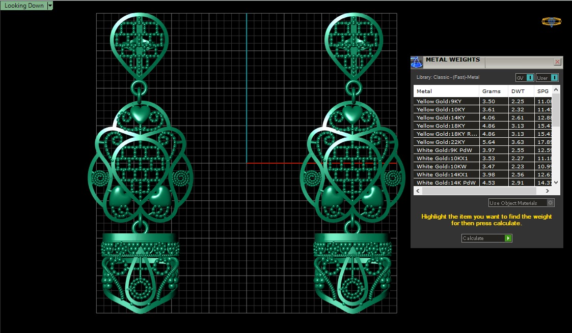 PRECIOUS INDIAN EARRING 3D PRINTABLE MODEL  3D print model_2